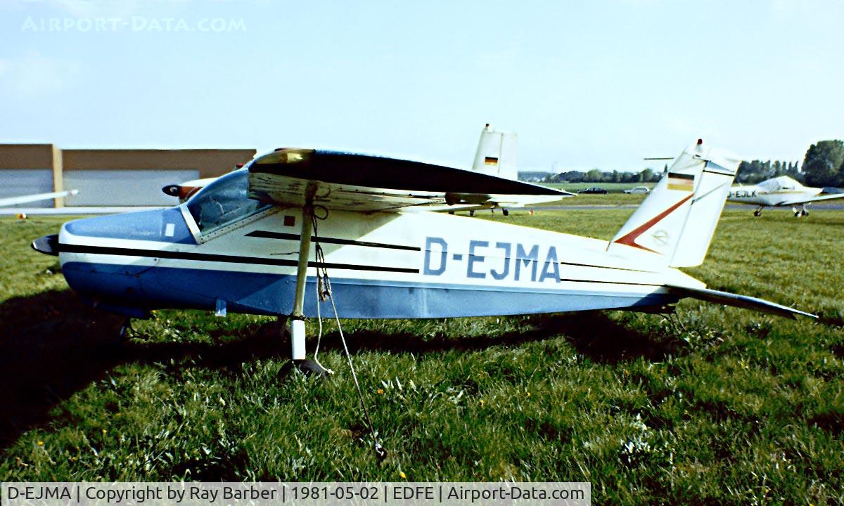 D-EJMA, 1967 Bolkow Bo-208C Junior C/N 651, Bolkow Bo.208C Junior [651] Egelsbach~D 02/05/1981