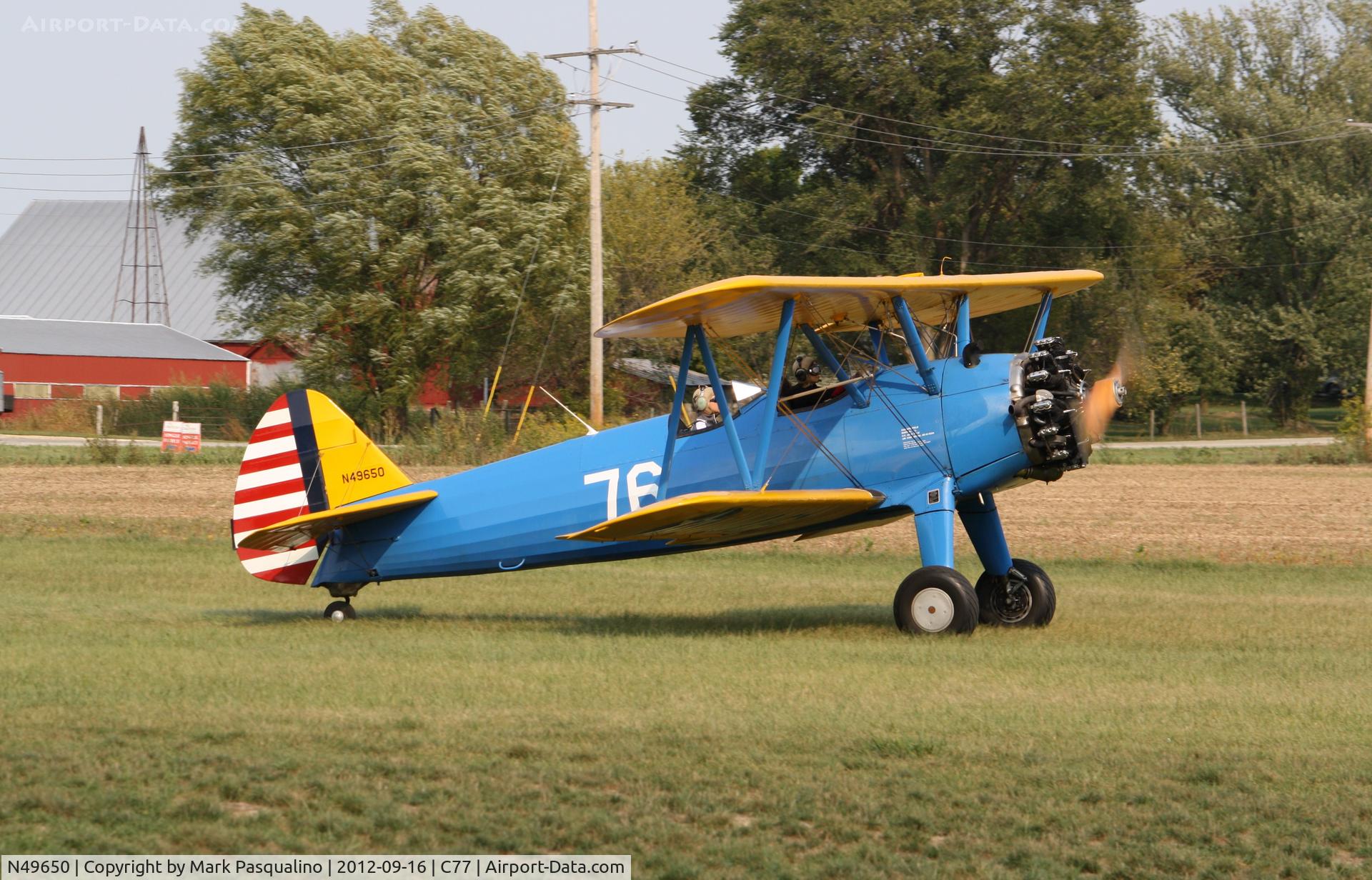 N49650, 1942 Boeing A75N1(PT17) C/N 75-4401, Stearman