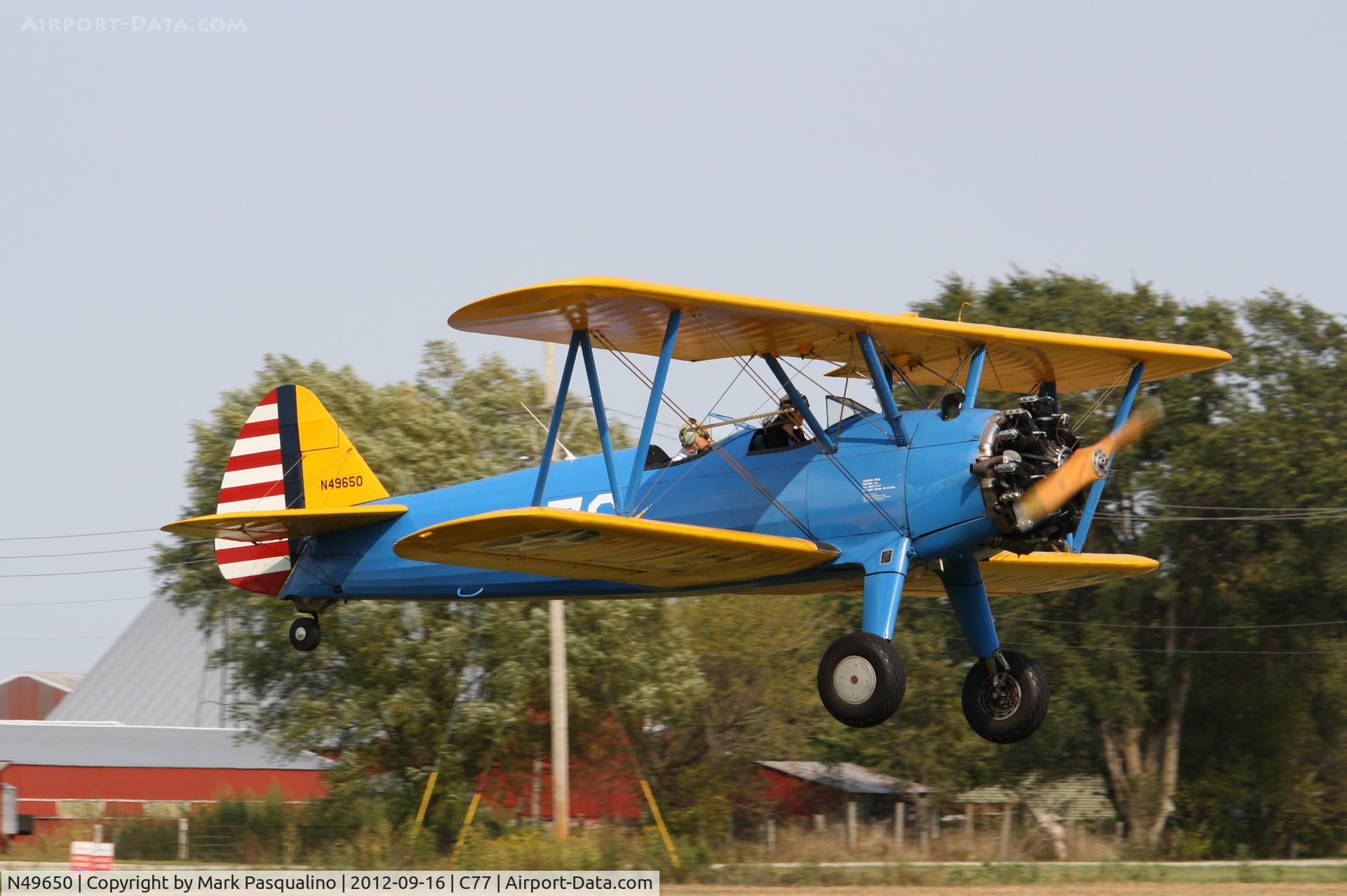 N49650, 1942 Boeing A75N1(PT17) C/N 75-4401, Stearman