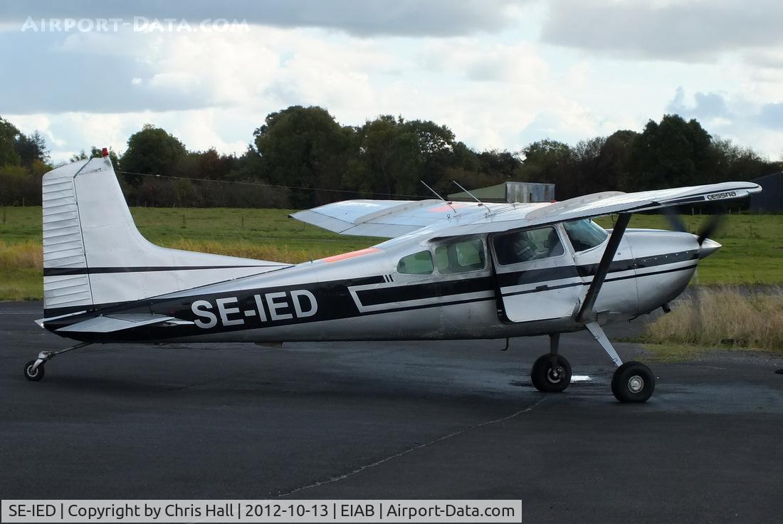 SE-IED, 1977 Cessna A185F Skywagon 185 C/N 185-03320, being used for paradrops at Abbeyshrule Airport, Ireland
