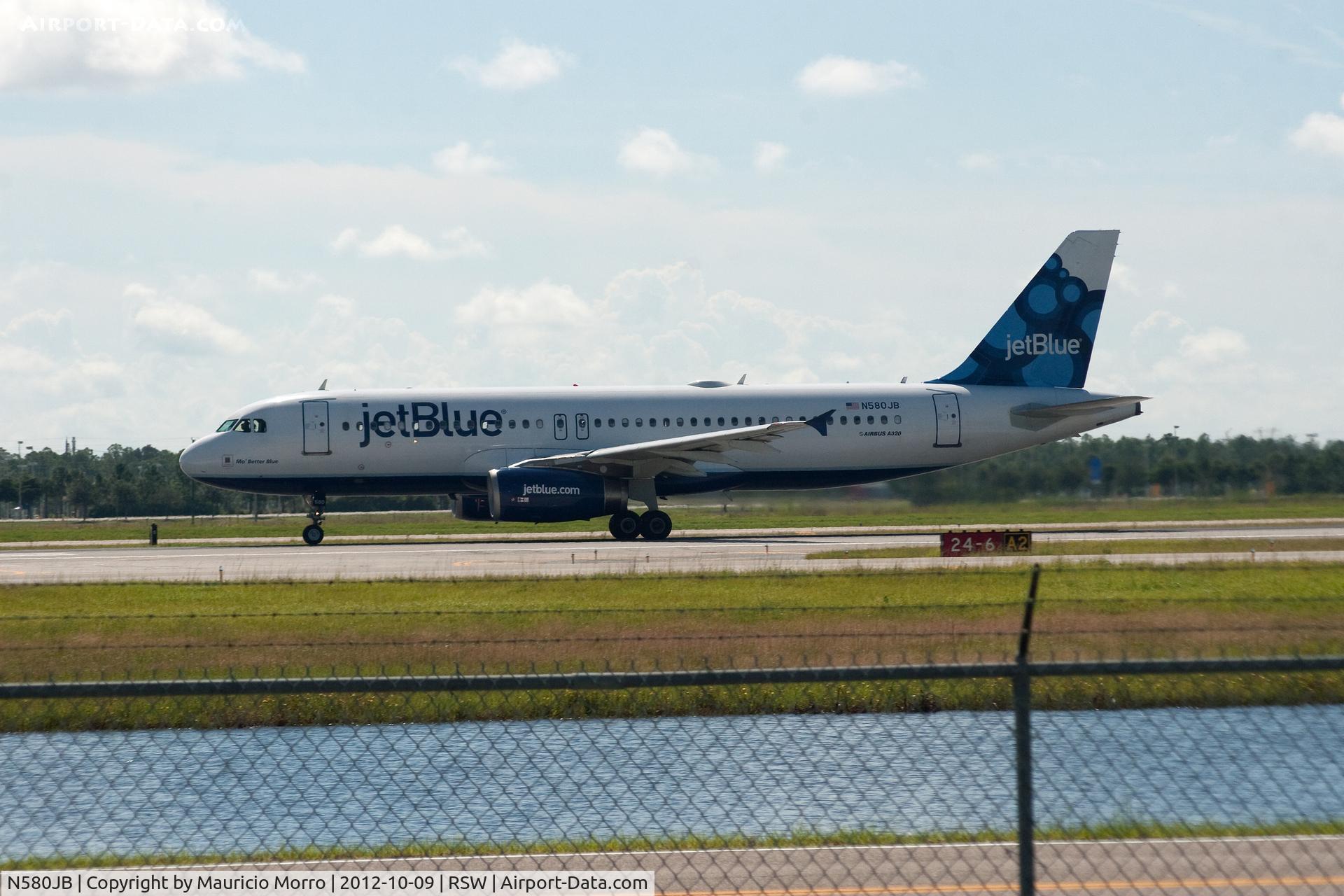 N580JB, 2003 Airbus A320-232 C/N 2136, Enroute to La Guardia