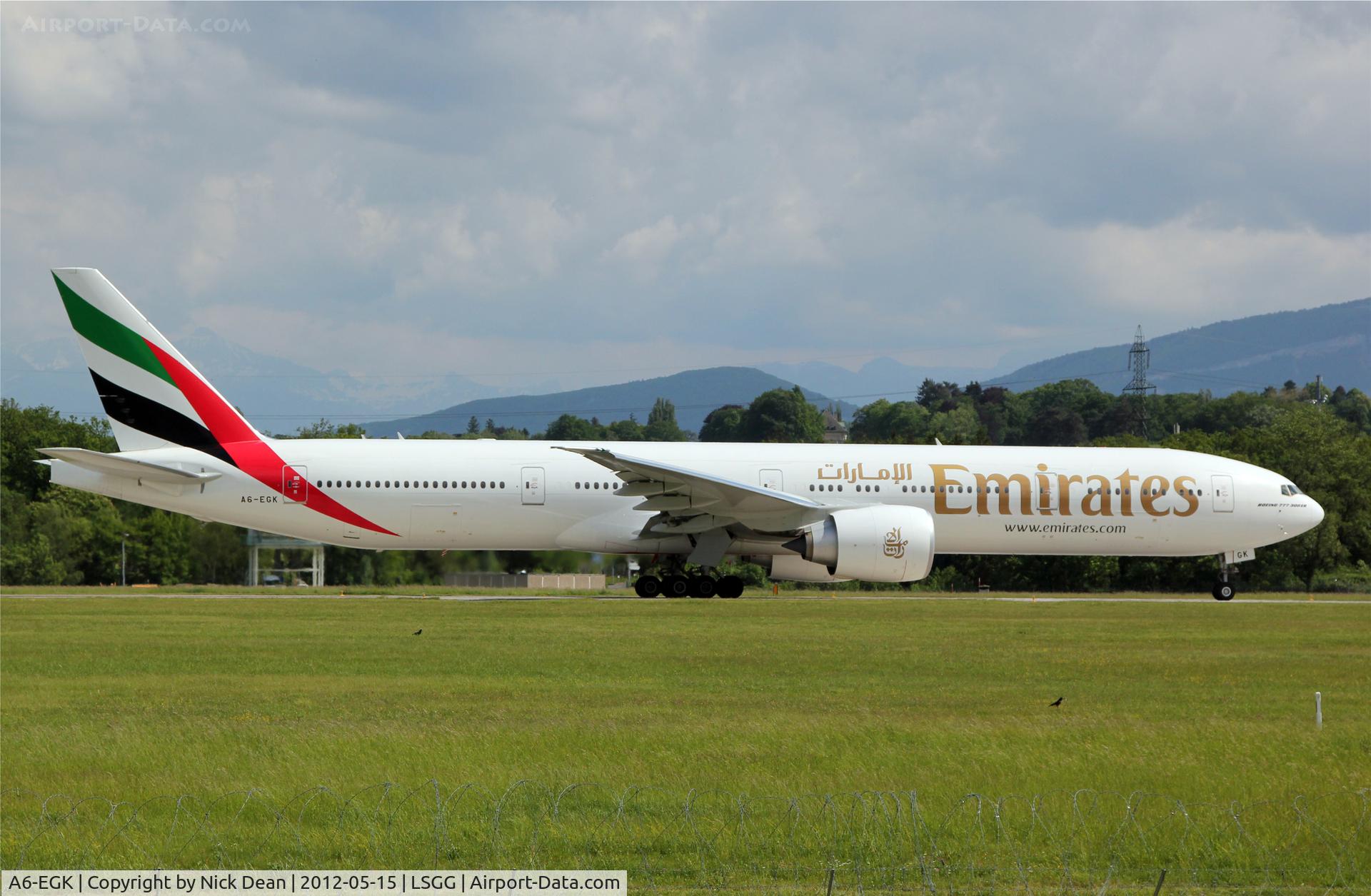 A6-EGK, 2011 Boeing 777-31H/ER C/N 41071, LSGG/GVA EBACE 2012