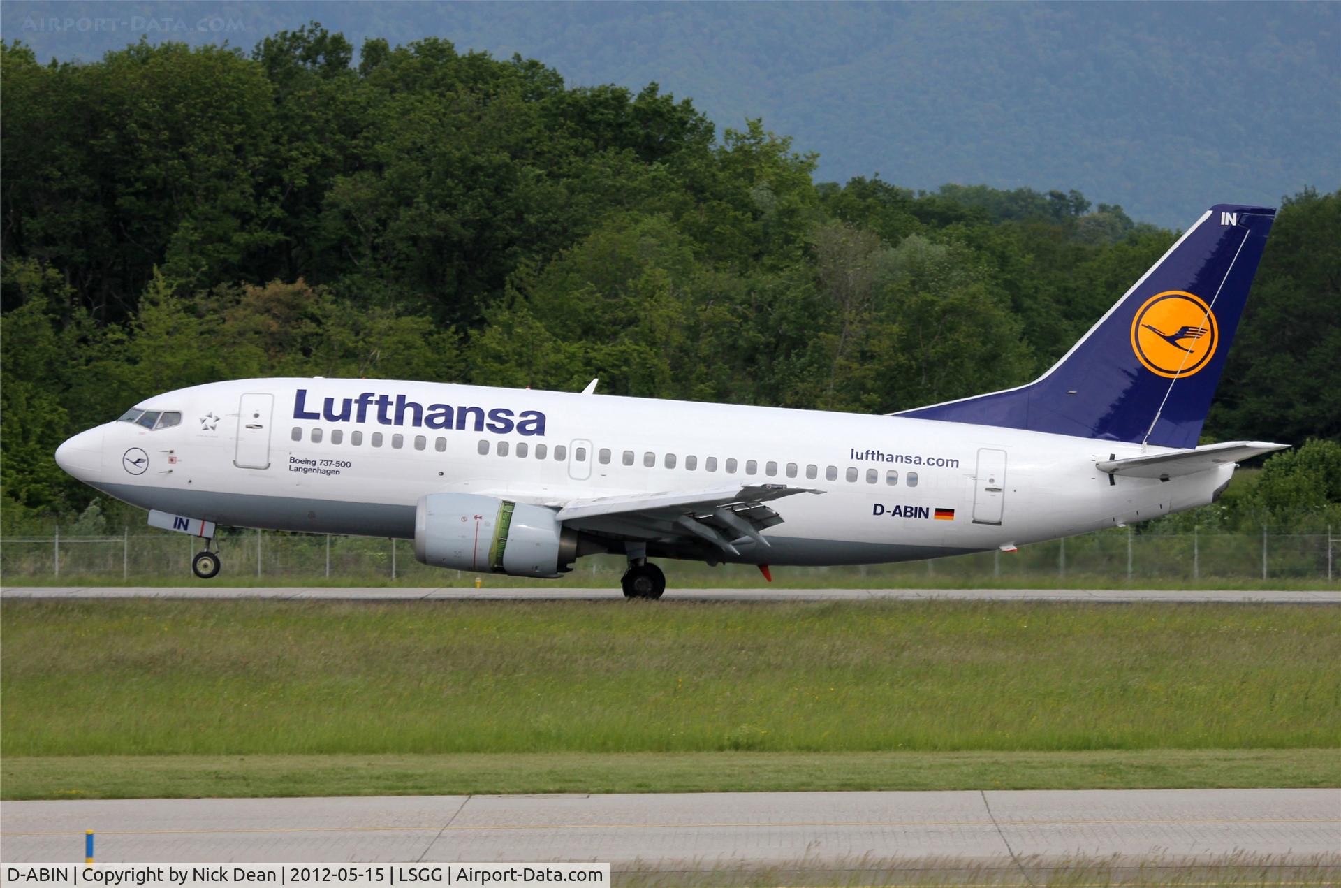 D-ABIN, 1991 Boeing 737-530 C/N 24938, LSGG/GVA EBACE 2012