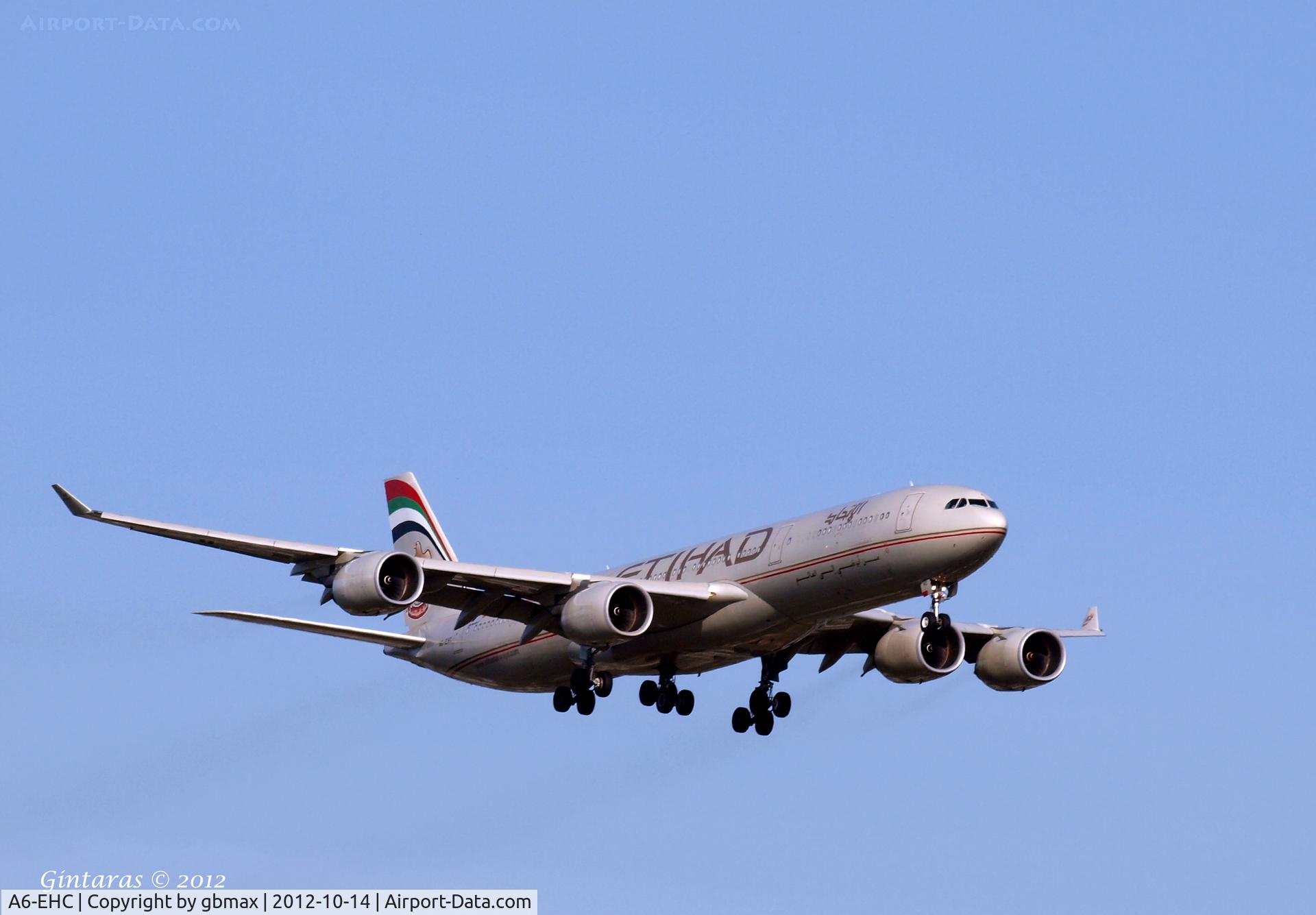 A6-EHC, 2006 Airbus A340-541 C/N 761, Landing @ JFK