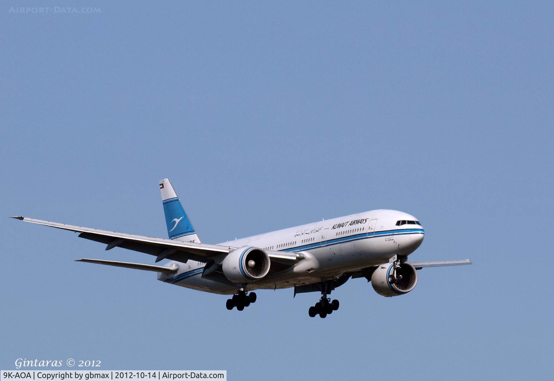9K-AOA, 1998 Boeing 777-269/ER C/N 28743, Landing @ JFK