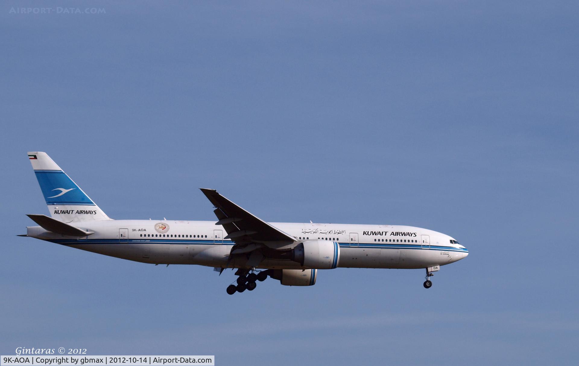 9K-AOA, 1998 Boeing 777-269/ER C/N 28743, Landing @ JFK