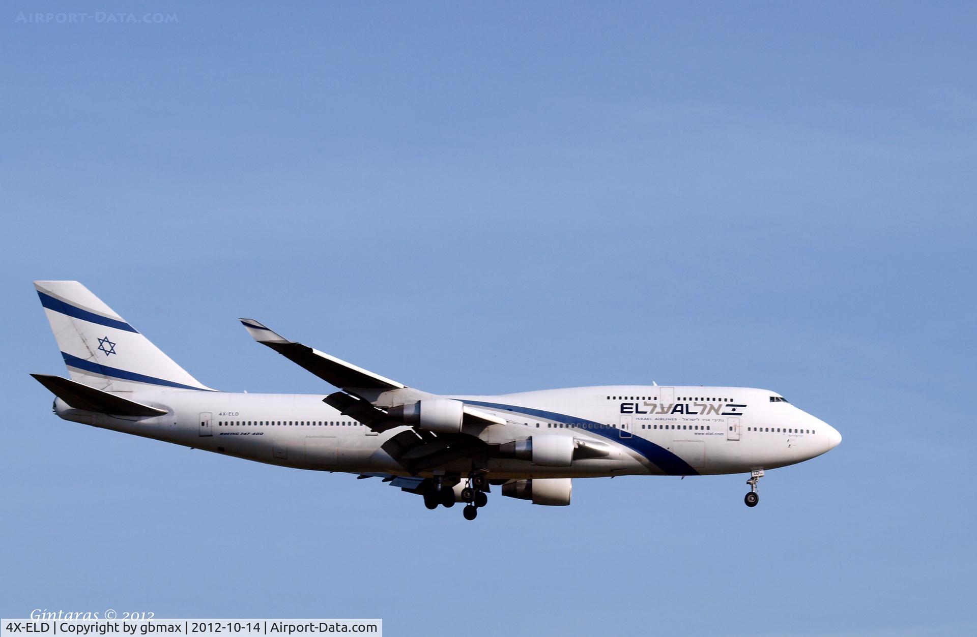 4X-ELD, 1999 Boeing 747-458 C/N 29328, Landing @ JFK