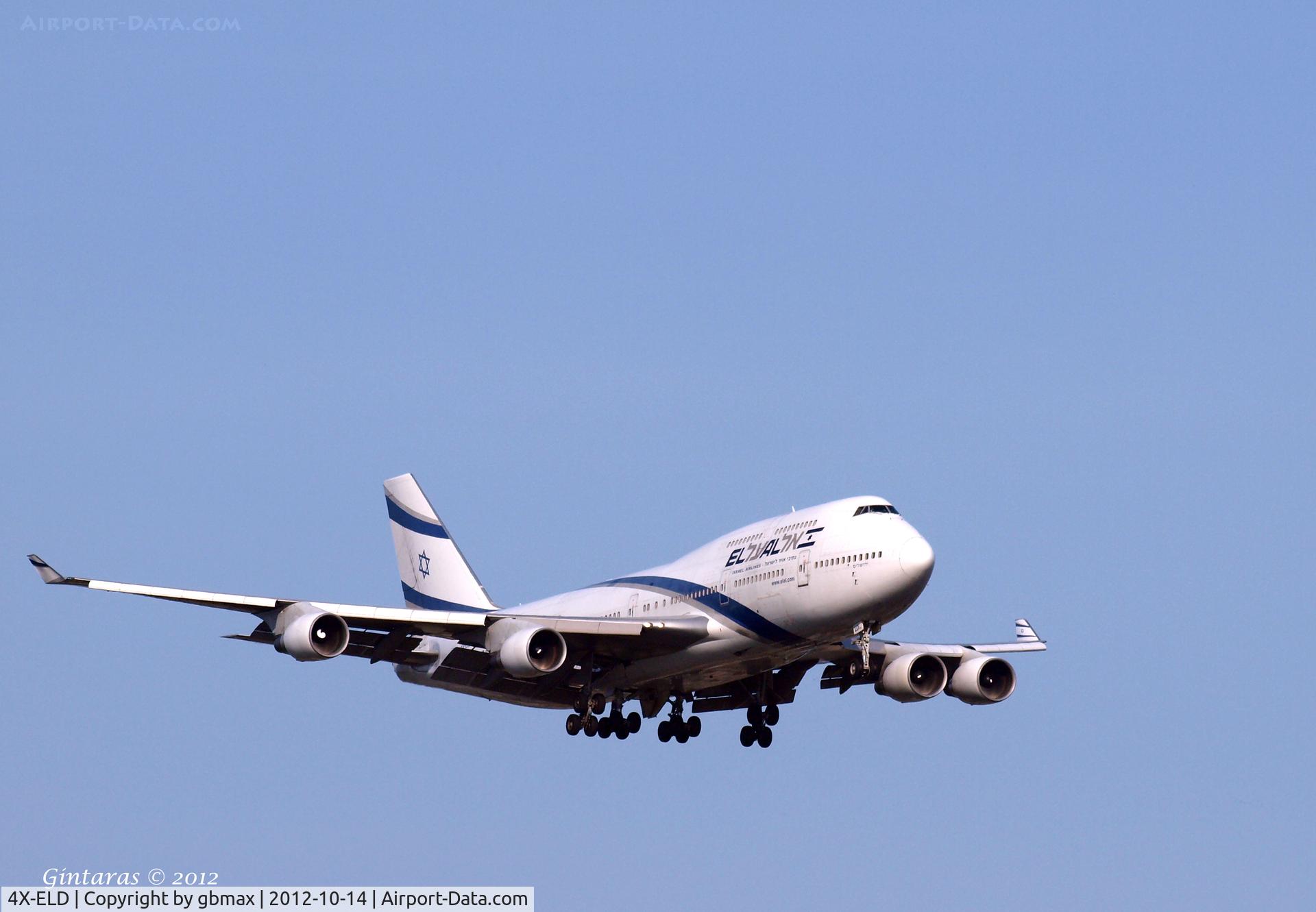 4X-ELD, 1999 Boeing 747-458 C/N 29328, Landing @ JFK