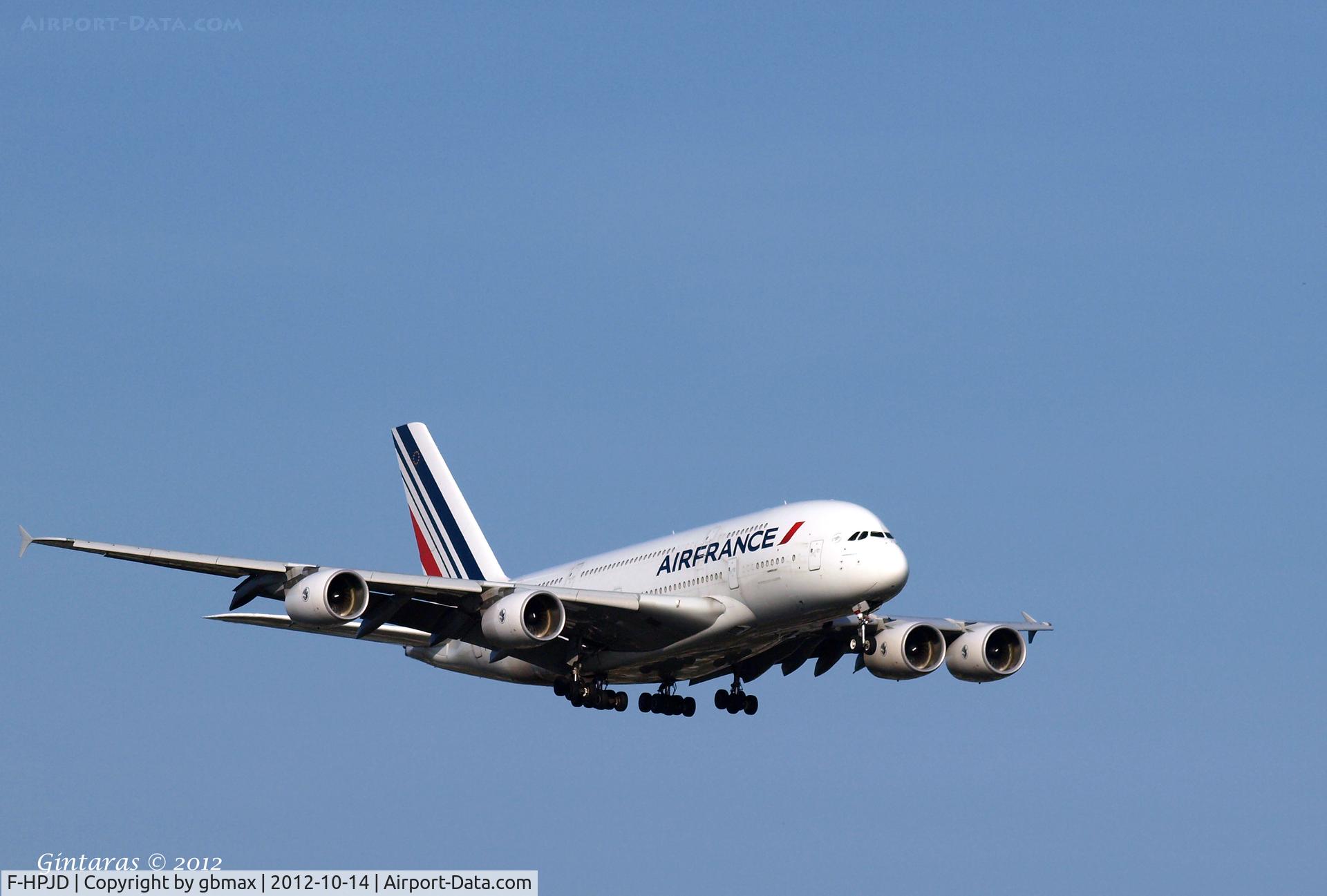 F-HPJD, 2010 Airbus A380-861 C/N 049, Landing @ JFK