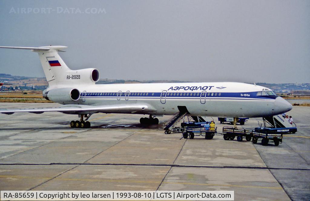 RA-85659, 1989 Tupolev Tu-154M C/N 89A809, Thessaloniki 10.8.93