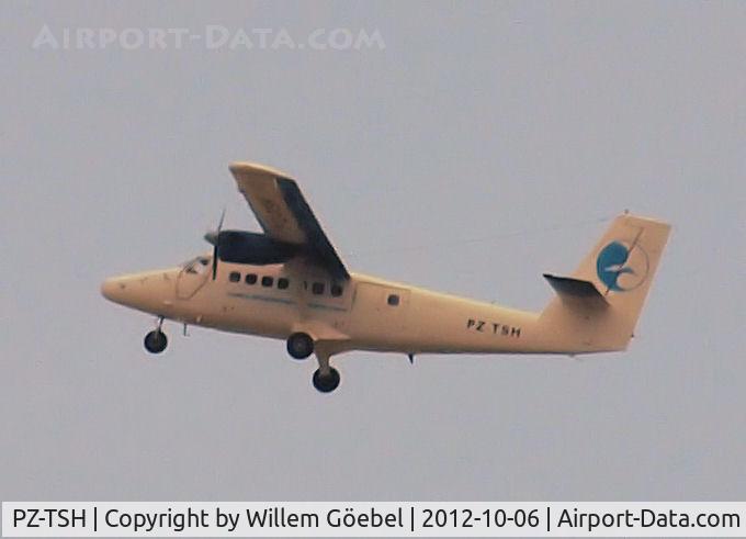PZ-TSH, 1968 De Havilland Canada DHC-6-200 Twin Otter C/N 145, Round trip above Paramaribo