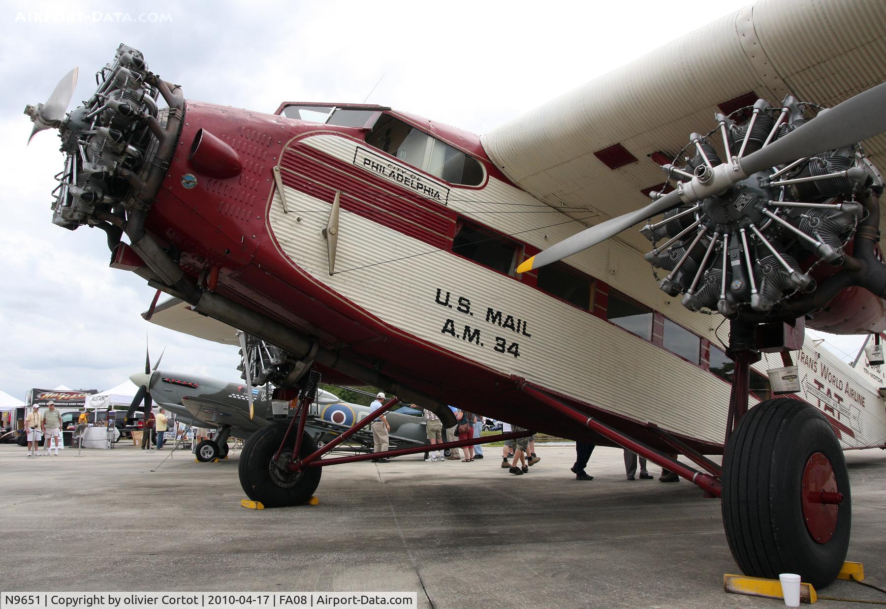 N9651, 1929 Ford 5-AT-B Tri-Motor C/N 364214, Fantasy of flight museum 2010
