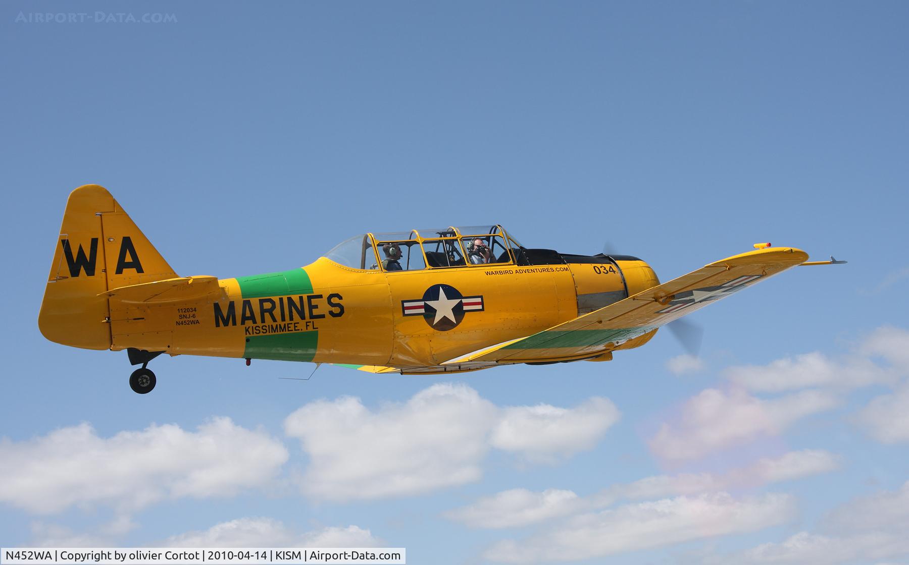 N452WA, 1945 North American SNJ-6 Texan C/N 121-43137, A wonderful experience !