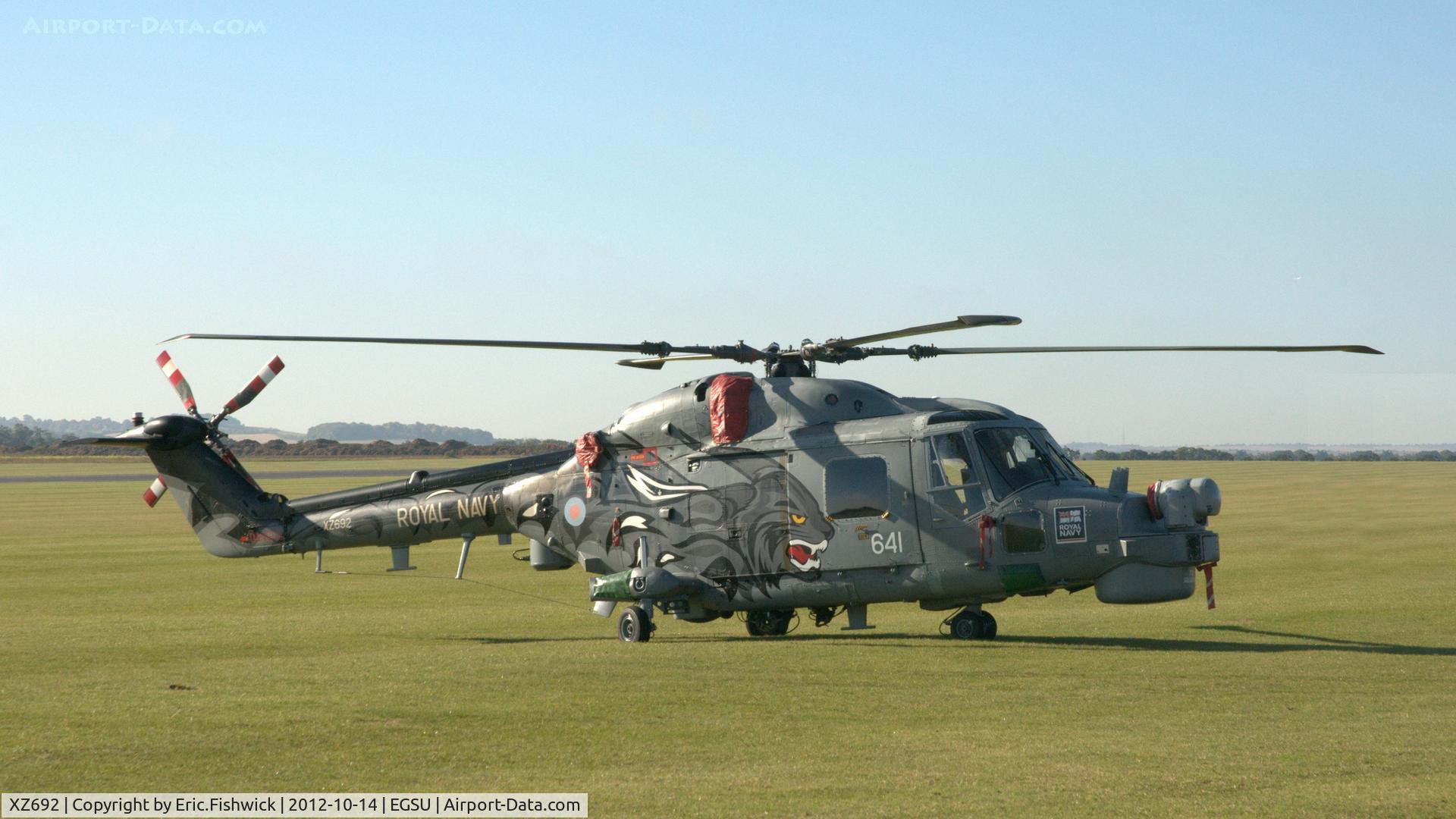 XZ692, 1979 Westland Lynx HMA.8SRU C/N 121, 2. 2.XZ692 at IWM Duxford Autumn Air Show, October 2012.