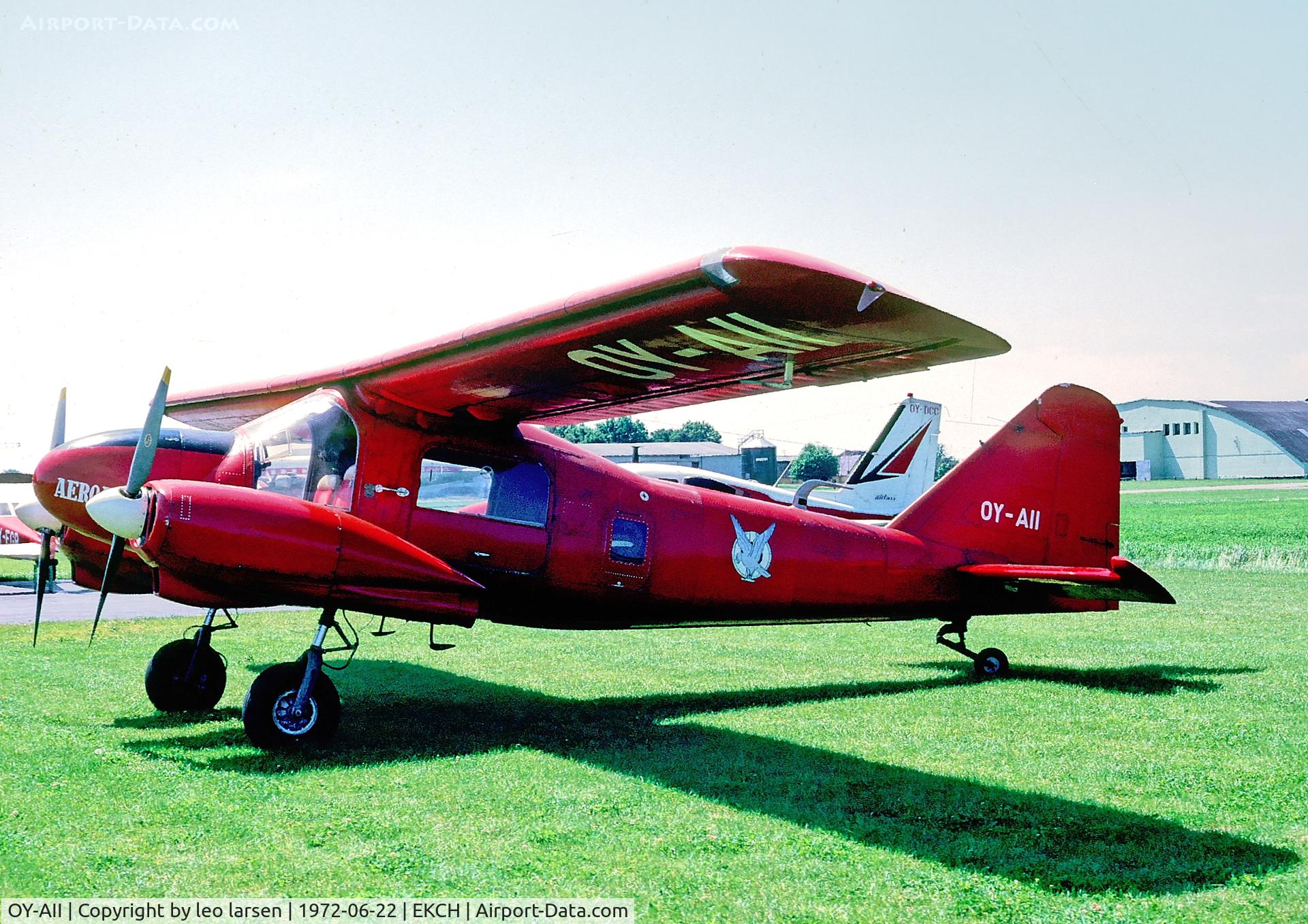 OY-AII, 1961 Dornier Do-28A-1 C/N 3012, Copenhagen Kastrup 26.6.72