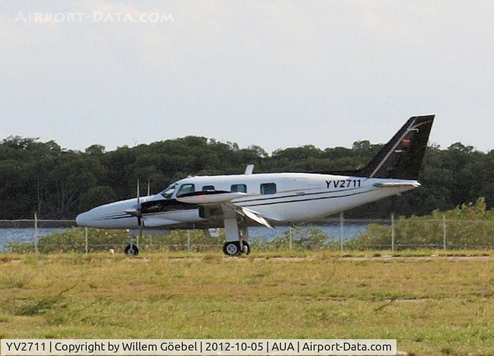 YV2711, Beech 350 King Air Bonanza C/N Not found YV2711, Landing on Reina Beatrix Airport Aruba