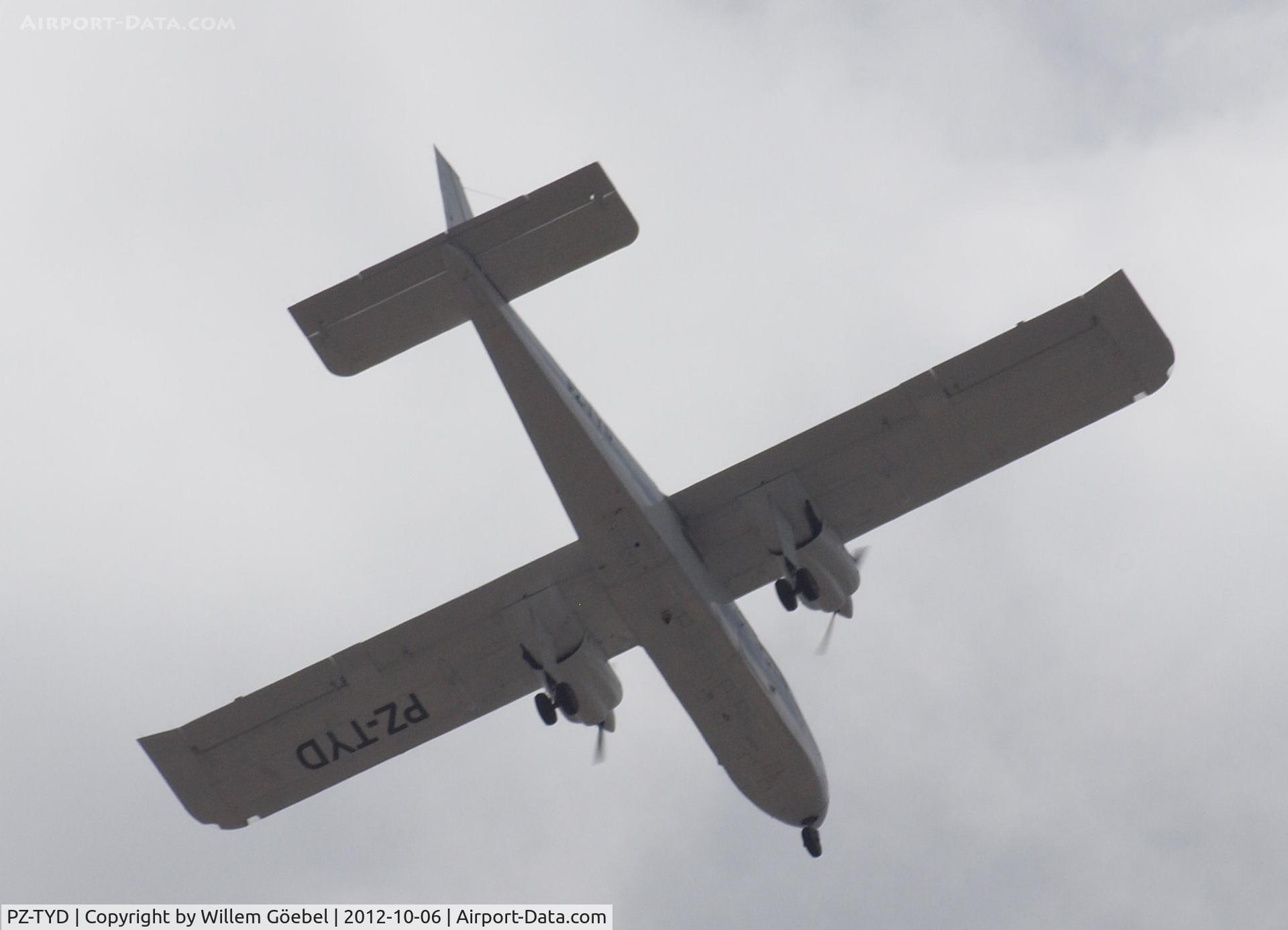 PZ-TYD, 1984 Britten-Norman BN-2A-26 Islander C/N 3009, Flyover Paramaribo