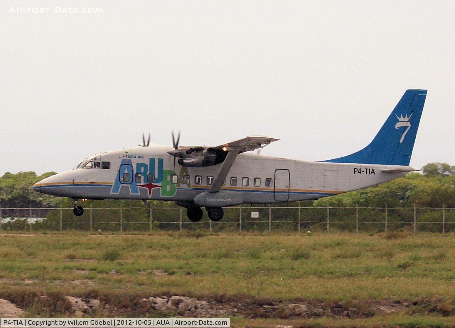 P4-TIA, Short 360-100 C/N SH.3619, Landing on Reina Beatrix Airport Aruba