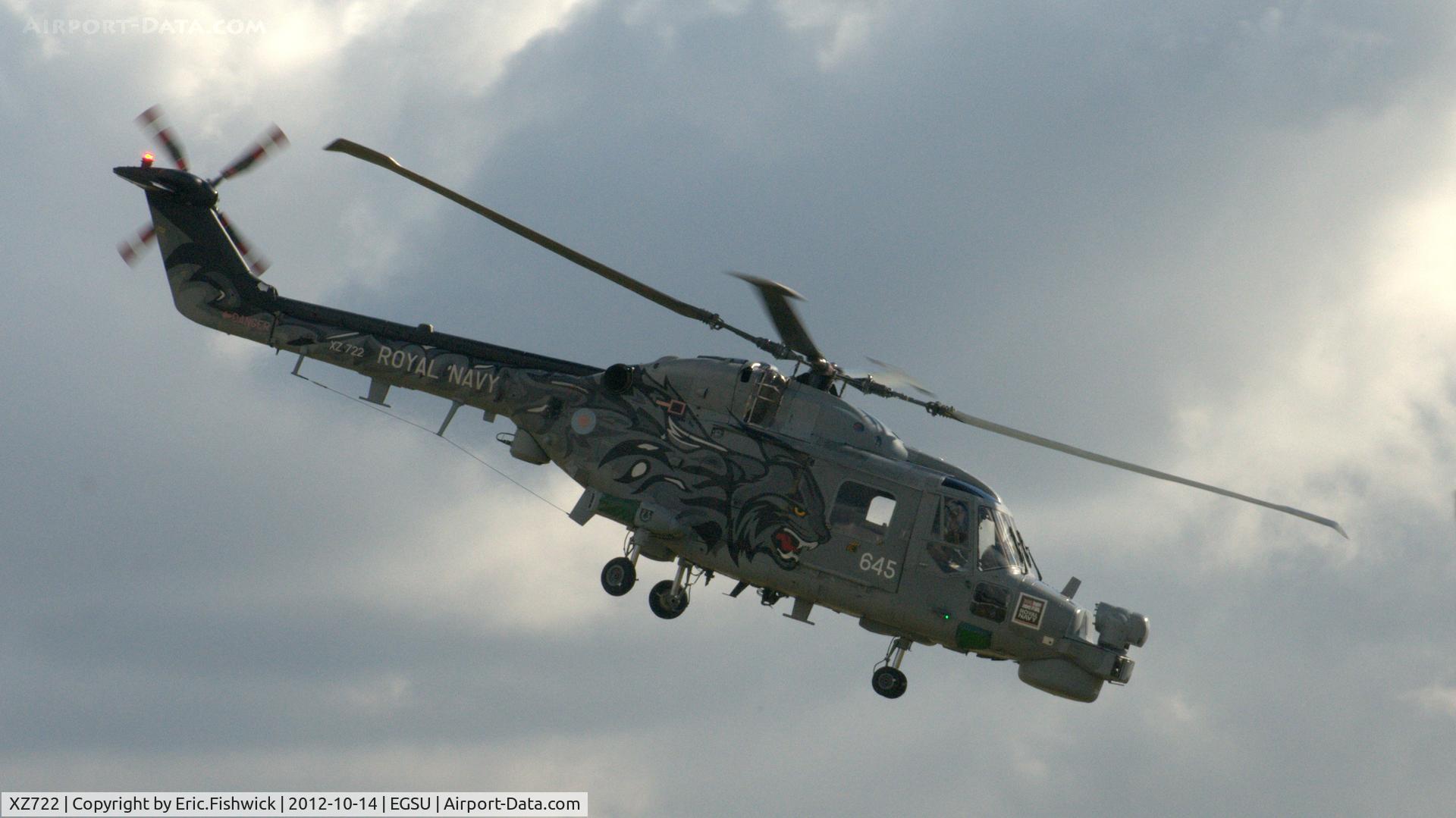 XZ722, 1980 Westland Lynx HMA.8SRU C/N 177, 42. 2.XZ722 at IWM Duxford Autumn Air Show, October 2012.