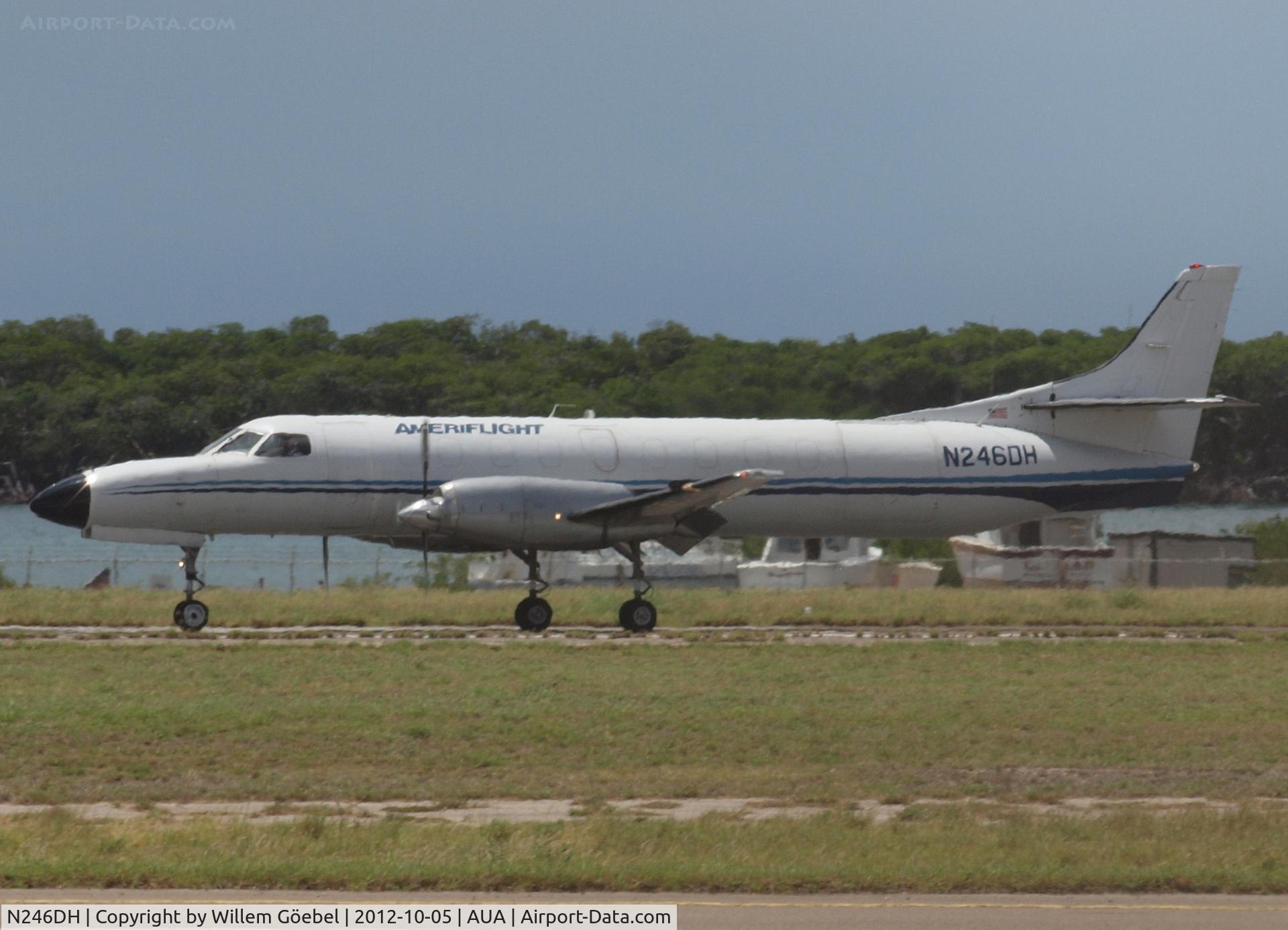 N246DH, 1985 Fairchild SA-227AT Merlin IVC C/N AT-625B, Landing on Reina Beatrix Airport Aruba