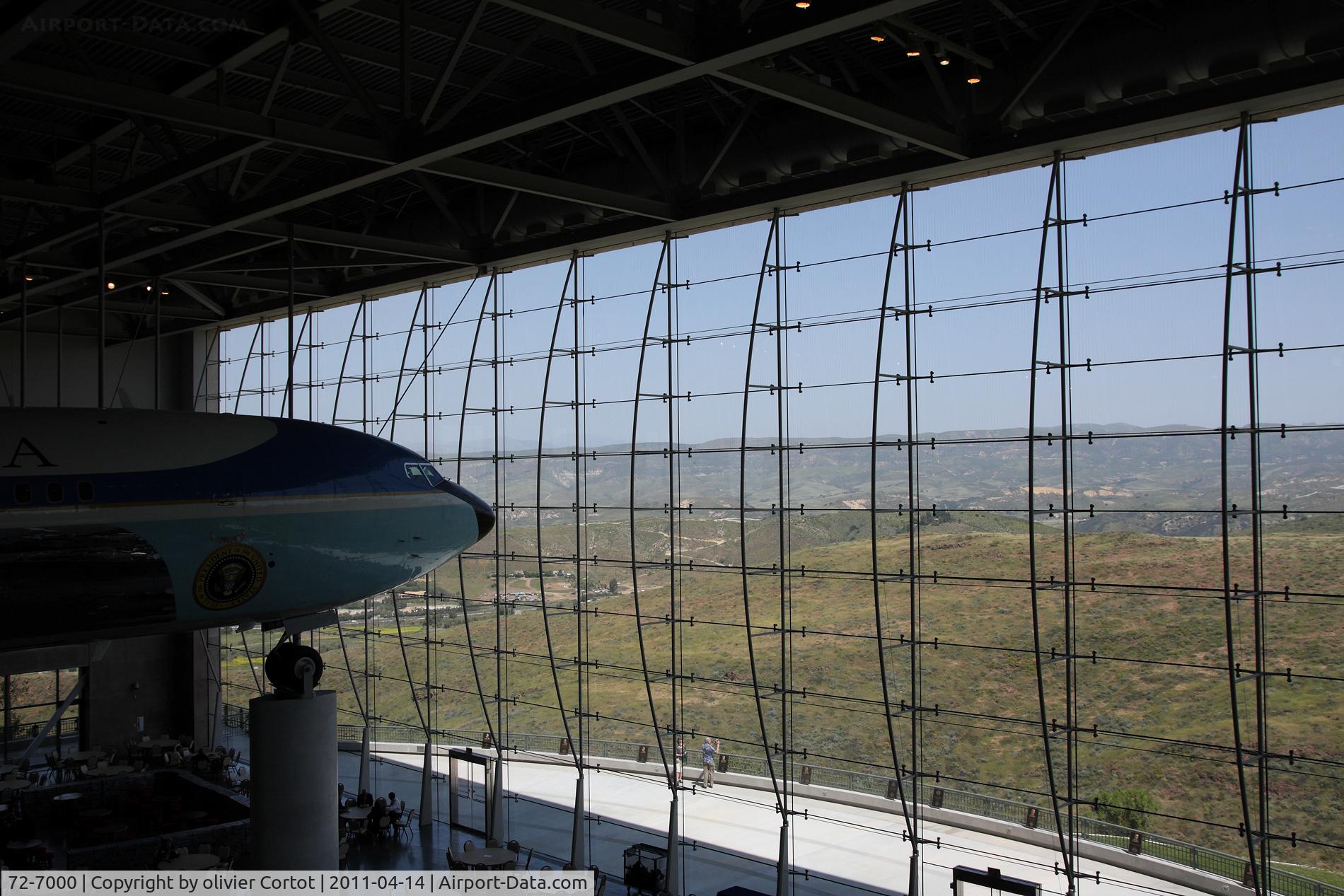 72-7000, 1972 Boeing VC-137C C/N 20630, You can see the whole valley from the museum