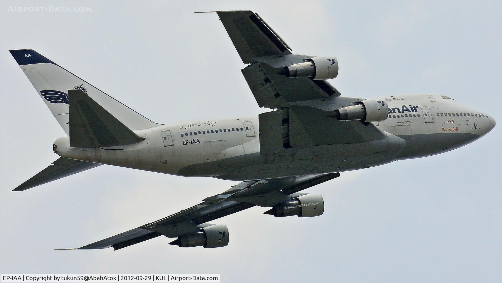 EP-IAA, 1976 Boeing 747SP-86 C/N 20998/275, Iran Air