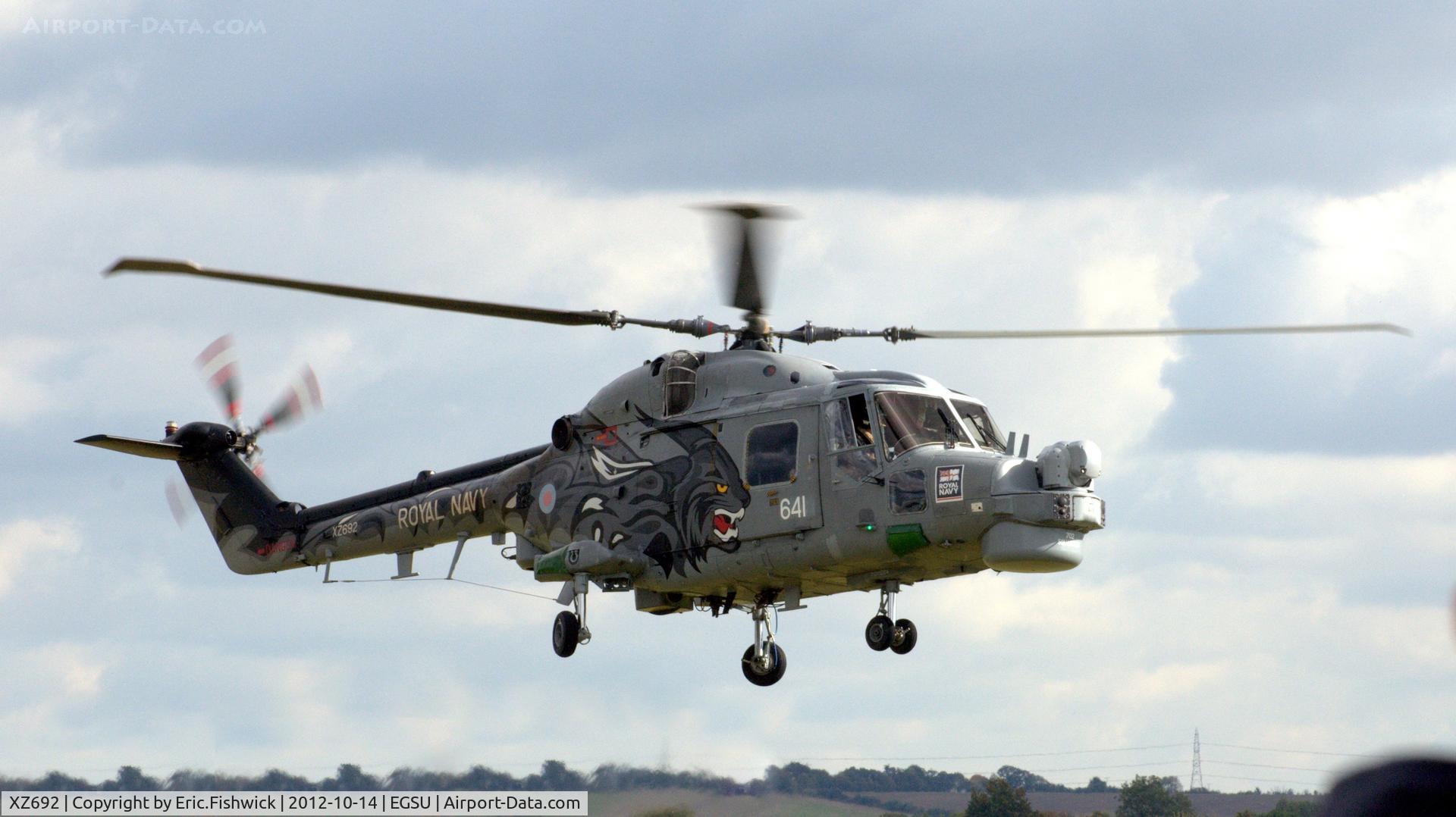 XZ692, 1979 Westland Lynx HMA.8SRU C/N 121,  43. XZ692 at IWM Duxford Autumn Air Show, October 2012.