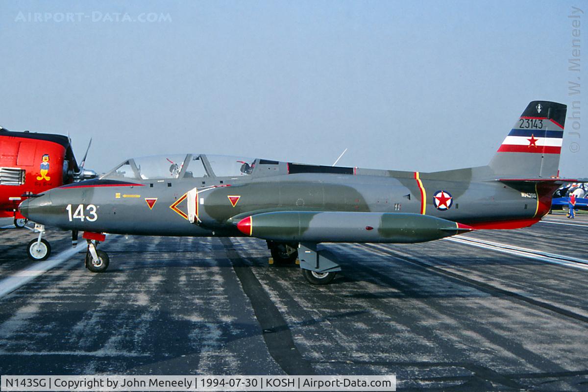 N143SG, 1967 Soko G-2 Galeb C/N FVS-G23-143, ex-Yugoslav AF