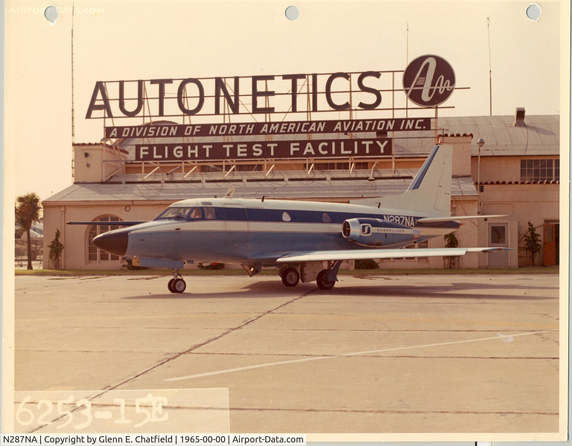 N287NA, 1964 North American NA-265-50 Saberliner C/N 287-1, Photo supplied by Rockwell-Collins