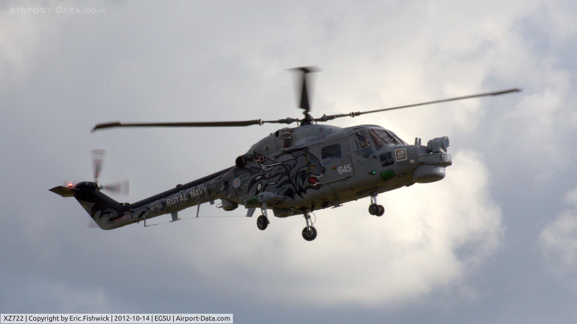 XZ722, 1980 Westland Lynx HMA.8SRU C/N 177, 43. XZ722 at IWM Duxford Autumn Air Show, October 2012.