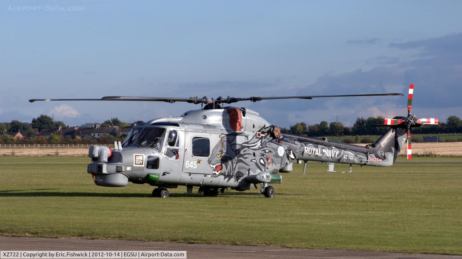 XZ722, 1980 Westland Lynx HMA.8SRU C/N 177, 1. XZ722 at IWM Duxford Autumn Air Show, October 2012.