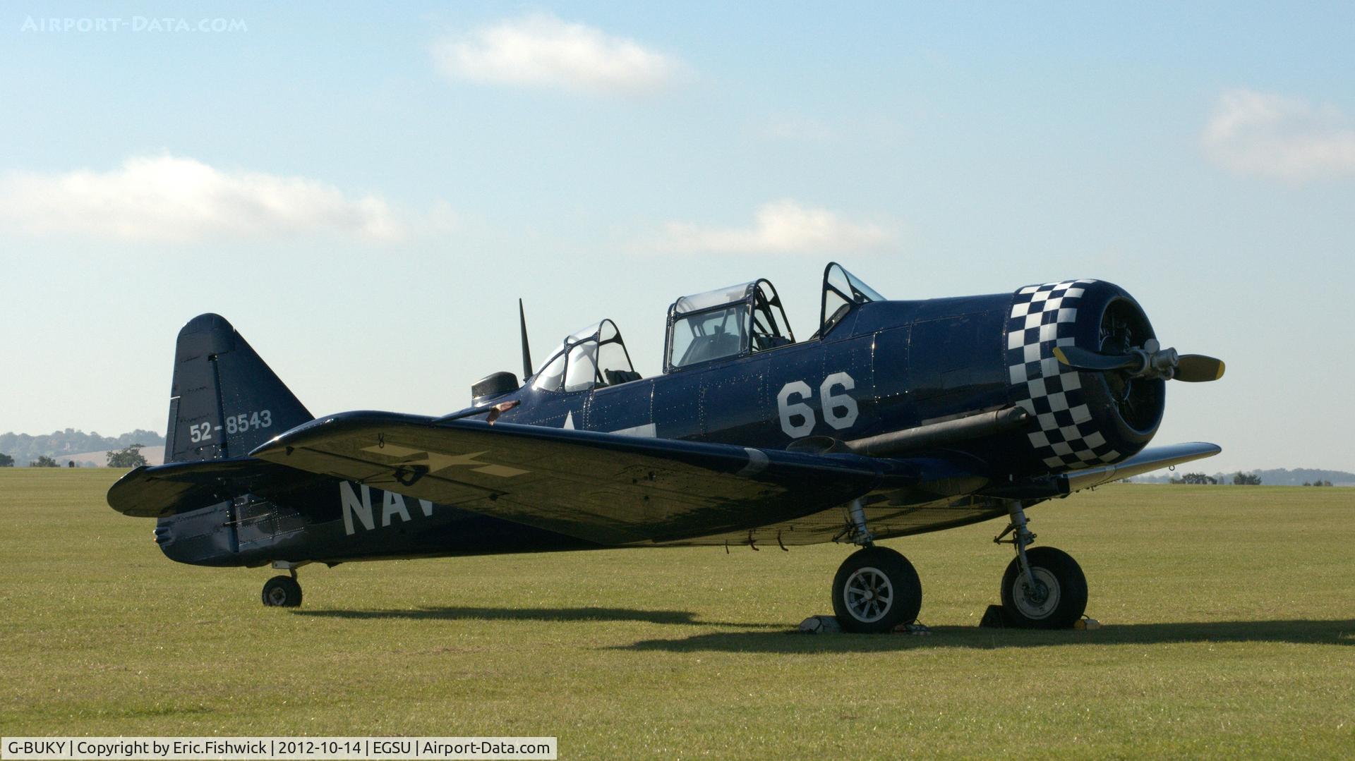 G-BUKY, 1952 Canadian Car & Foundry T-6H Harvard Mk.4M C/N CCF4-464, 3. G-BUKY at IWM Duxford Autumn Air Show, October 2012.