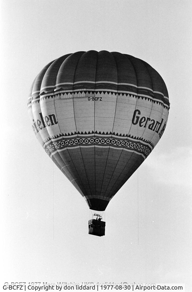 G-BCFZ, 1974 Cameron Balloons A-500 C/N 104, 1977 mere wiltshire