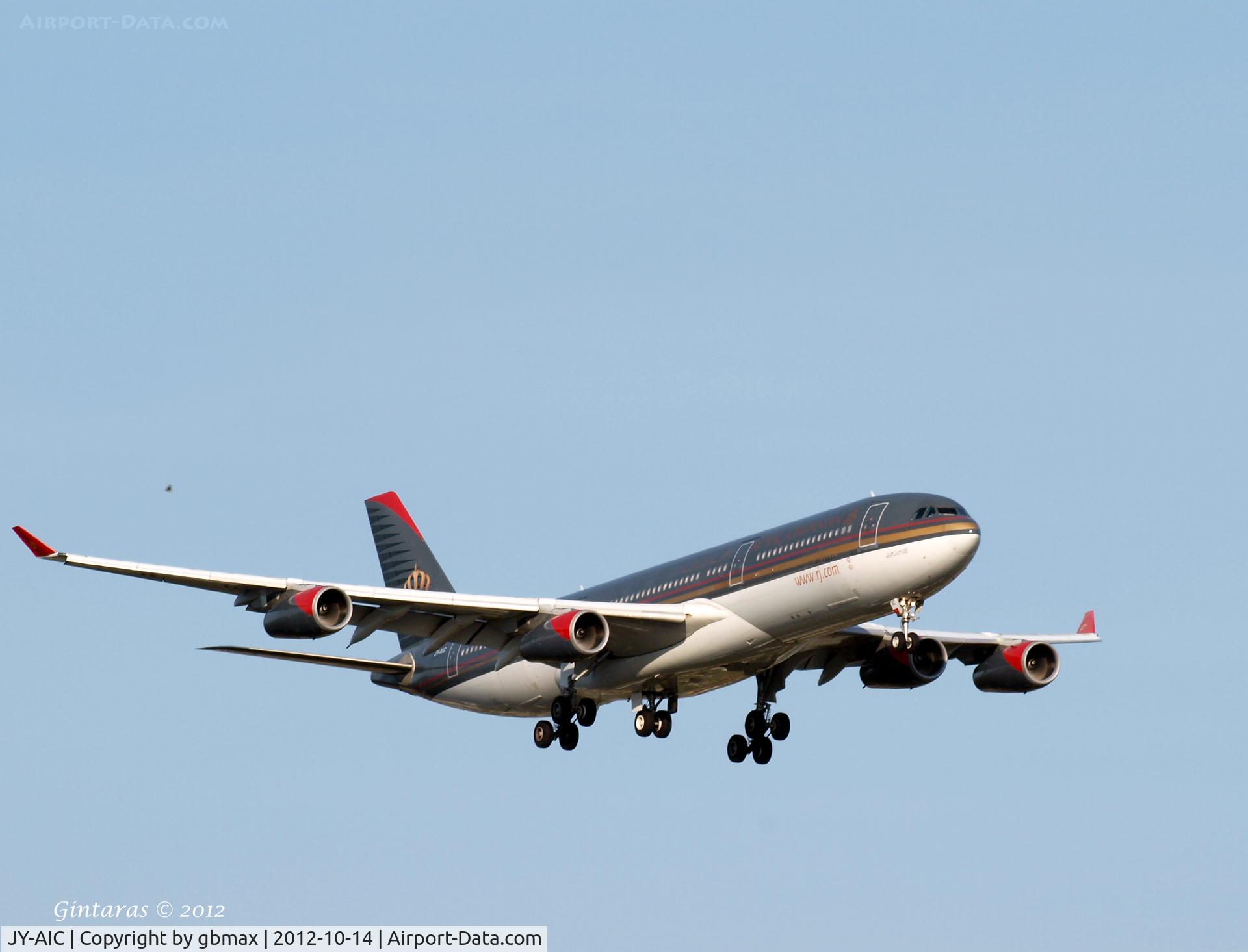 JY-AIC, 1993 Airbus A340-212 C/N 14, Landing @ JFK