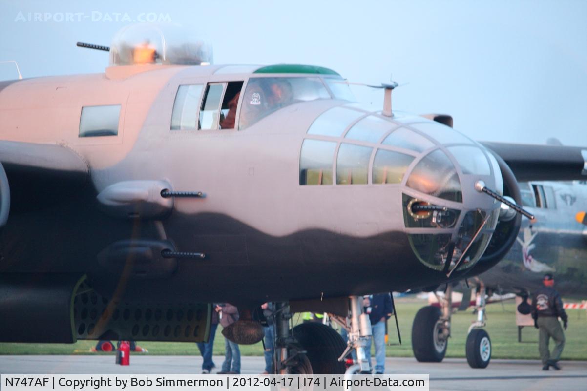 N747AF, 1944 North American B-25J Mitchell Mitchell C/N 108-33731, Dawn preparation for the flight to Dayton; B-25 Gathering and Doolittle Reunion.