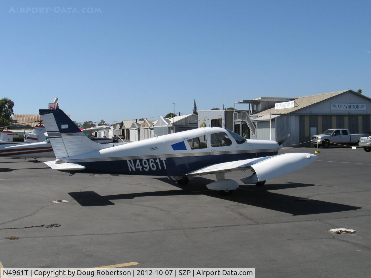N4961T, 1972 Piper PA-28-140 Cruiser C/N 28-7225289, 1972 Piper PA-28-140, Lycoming O-320-E1A 150 Hp