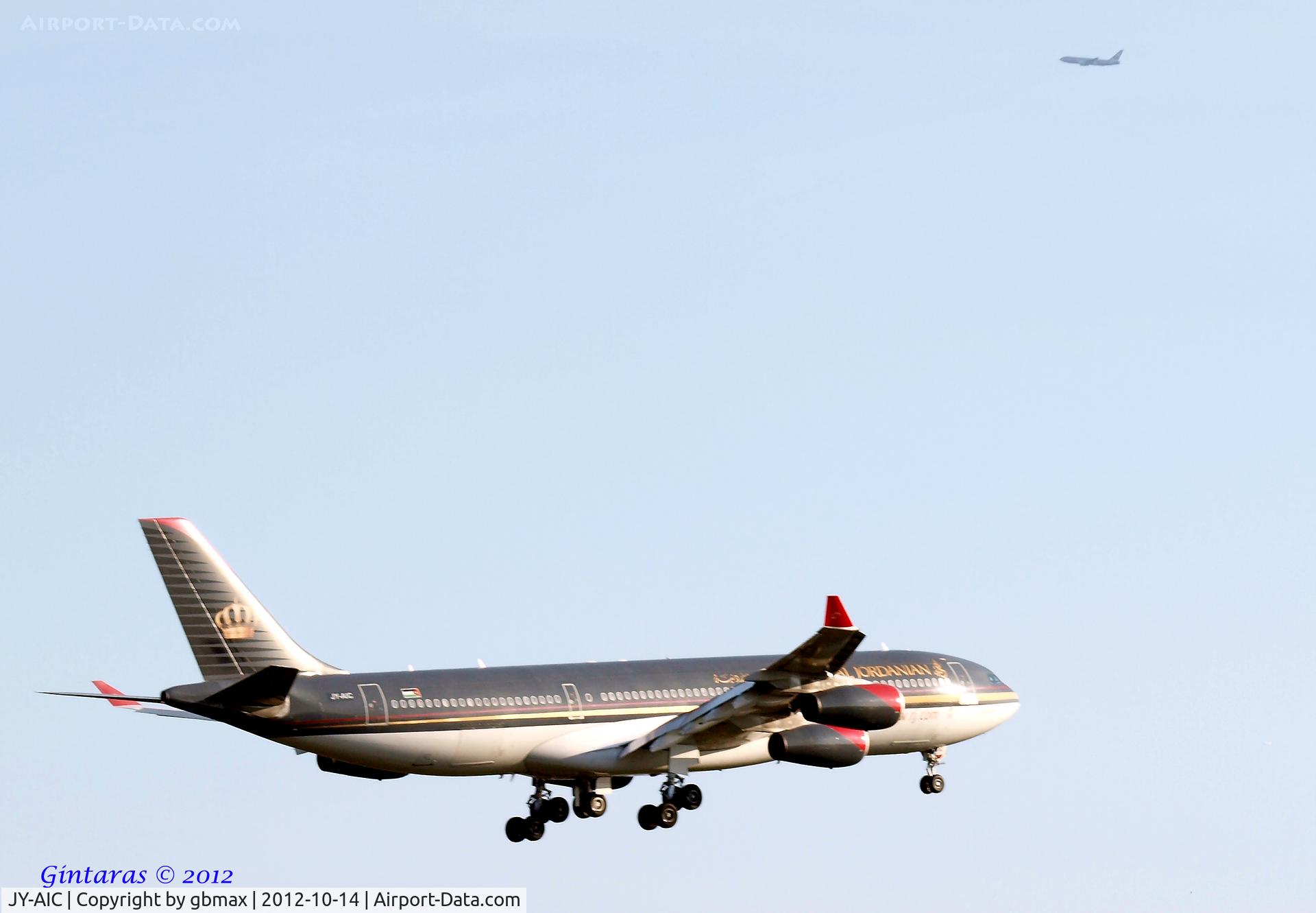 JY-AIC, 1993 Airbus A340-212 C/N 14, Landing @ JFK