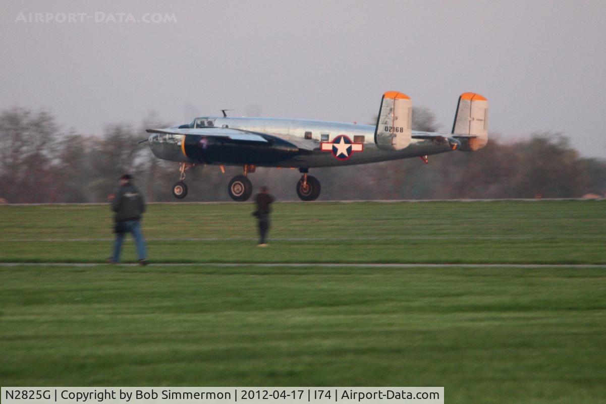 N2825G, 1944 Beech C18S C/N 173846, Dawn departure from Urbana for the Dayton B-25 Gathering and Doolittle Reunion.