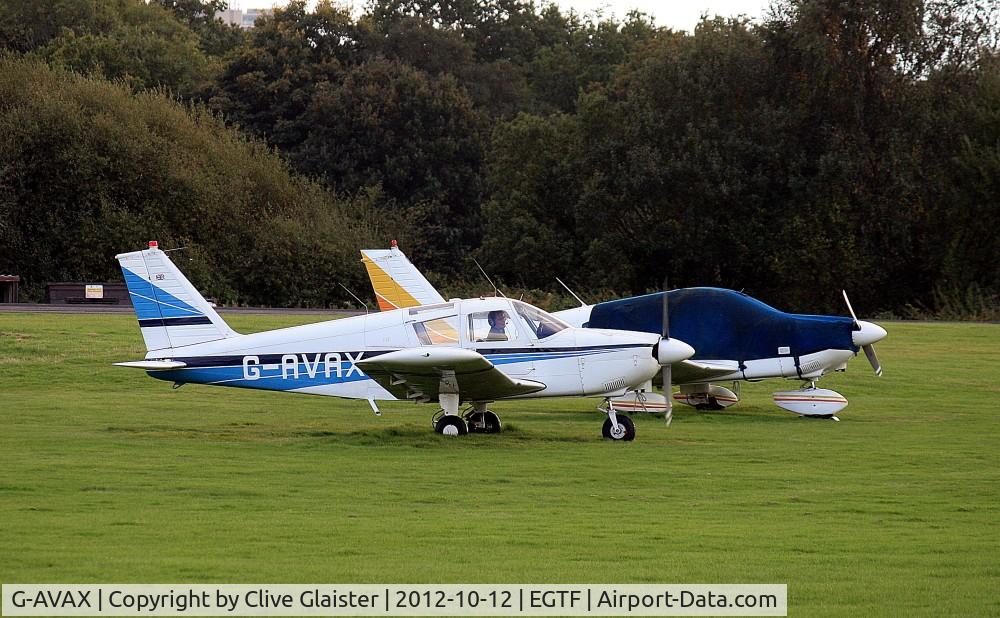 G-AVAX, 1966 Piper PA-28-180 Cherokee C/N 28-3798, Originally owned to, College of Air Training (Properties) Ltd in November 1966 and currently in private hands since June 2011.
