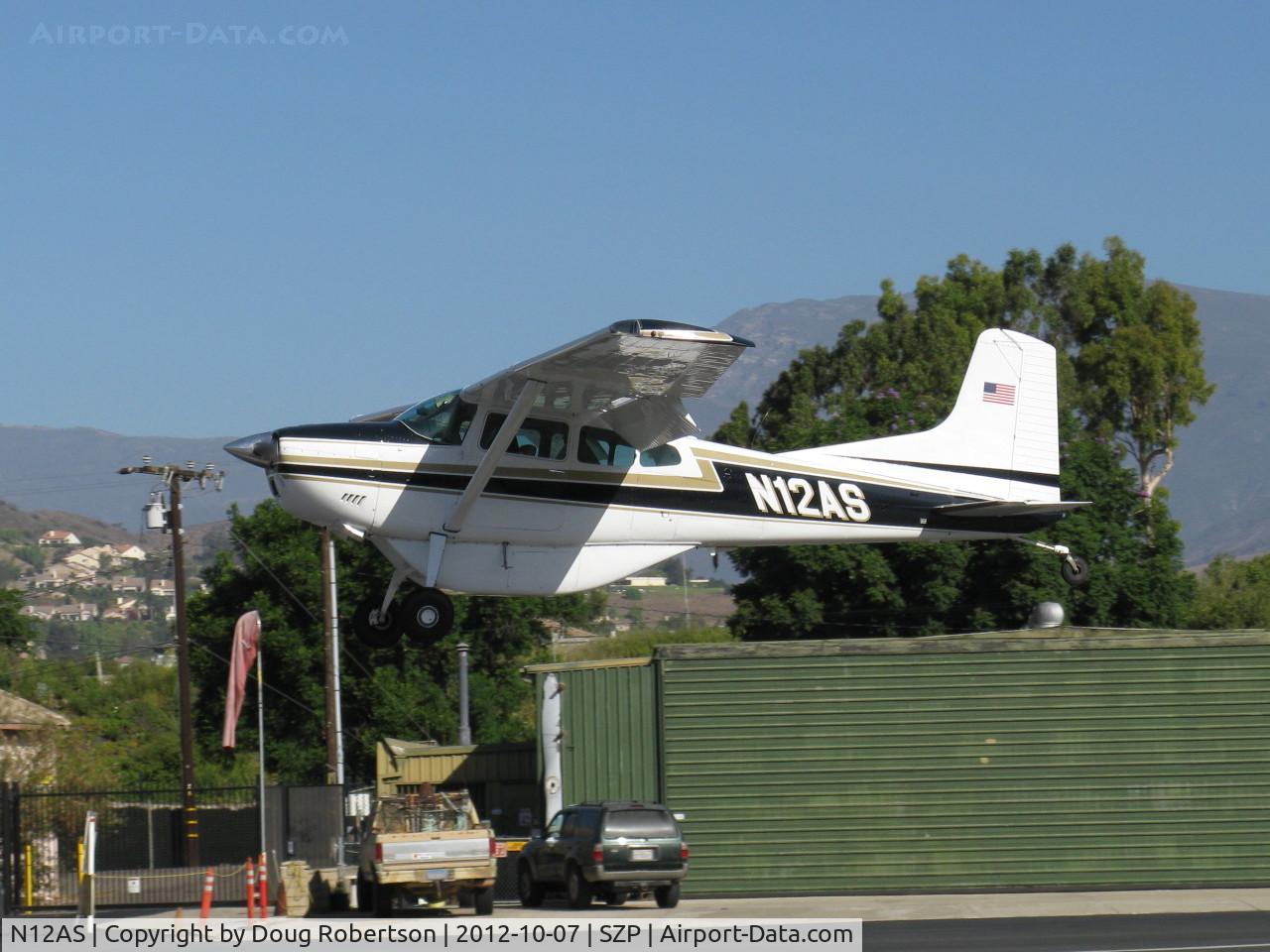 N12AS, 1973 Cessna A185F Skywagon 185 C/N 18502271, 1973 Cessna A185F SKYWAGON, Continental IO-520-D 300 Hp, CS prop, with pannier, landing Rwy 22