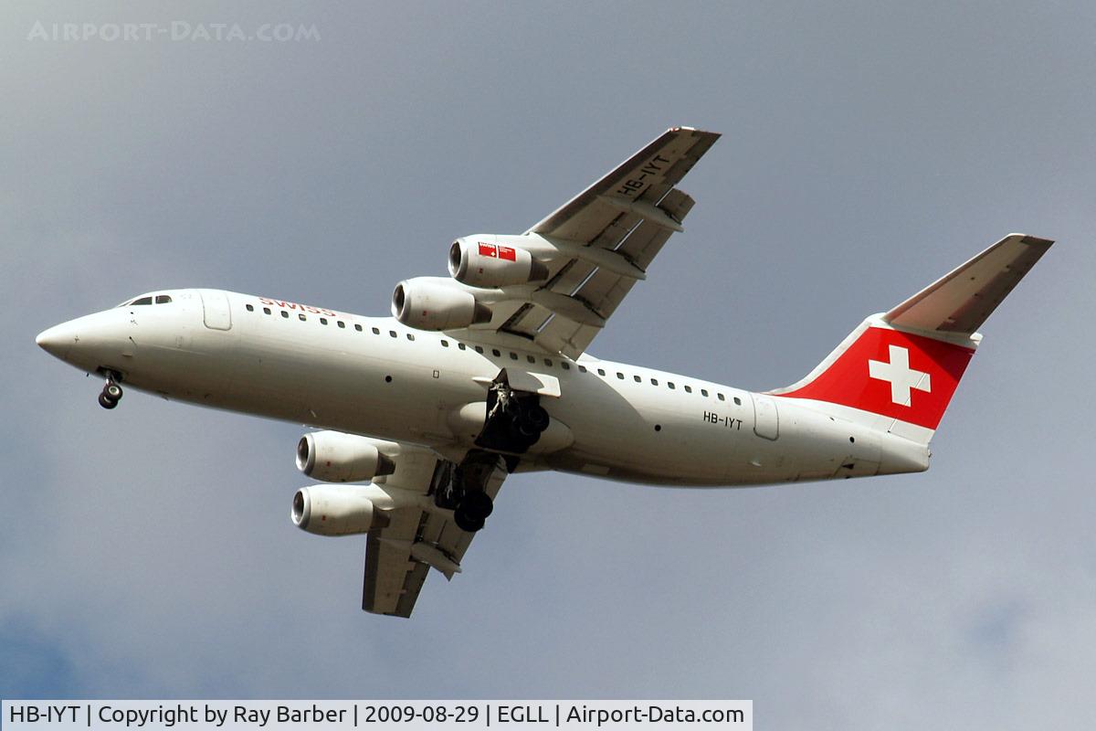 HB-IYT, 2000 British Aerospace Avro 146-RJ100 C/N E3380, BAe 146-RJ100 [E3380] (Swiss European Air Lines) Home~G 29/08/2009