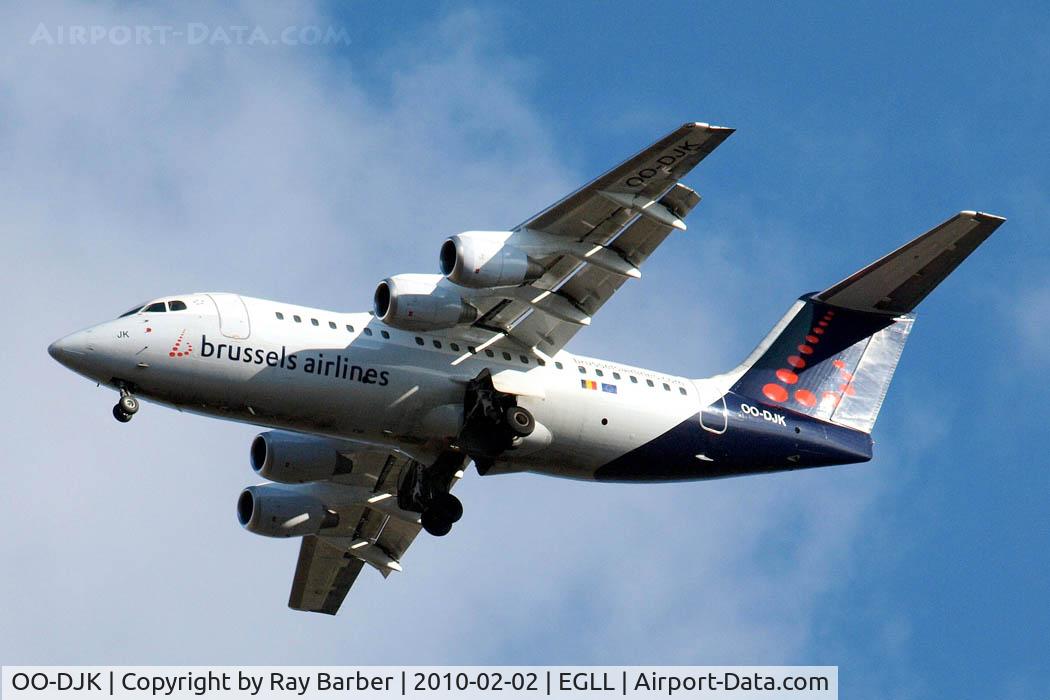OO-DJK, 1995 British Aerospace Avro 146-RJ85 C/N E.2271, BAe 146-RJ85 [E2271] (Brussels Airlines) Home~G 02/02/2010