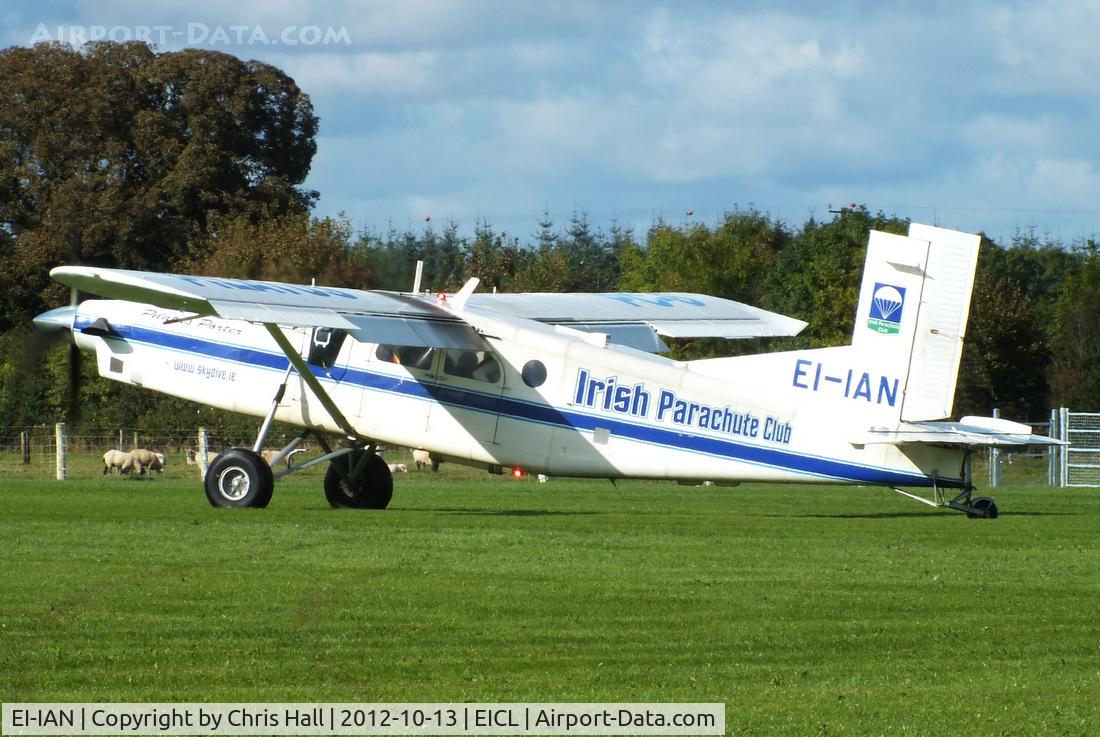 EI-IAN, Pilatus PC-6/B2-H4 Turbo Porter C/N 810, at Clonbullogue Aerodrome, Ireland