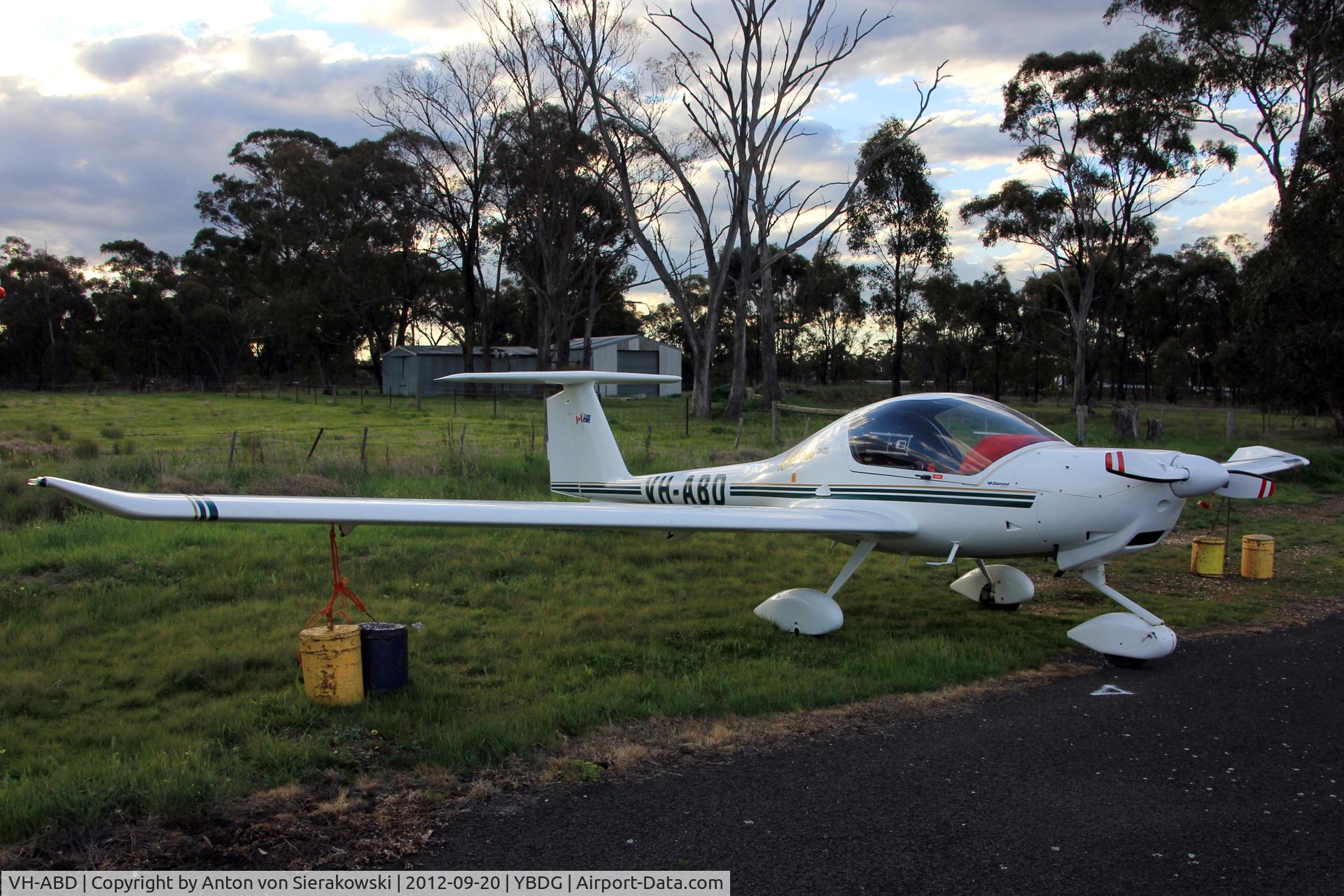 VH-ABD, 1996 Diamond DA-20A-1 Katana C/N 10100, VH-ABD @ YBDG