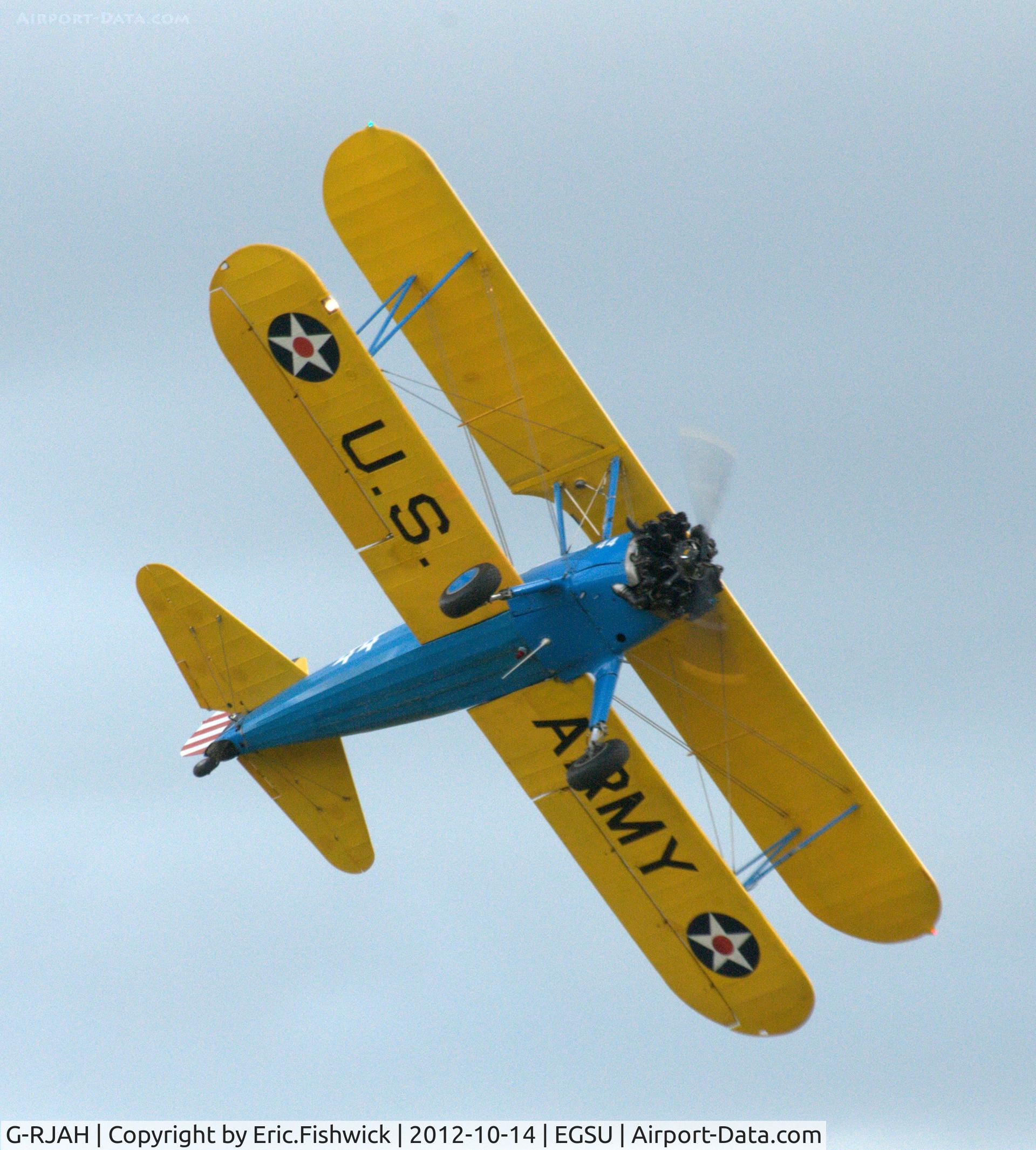 G-RJAH, 1942 Boeing A75N1 C/N 75-4041, 44. G-RJAH at IWM Duxford Autumn Air Show, October 2012.