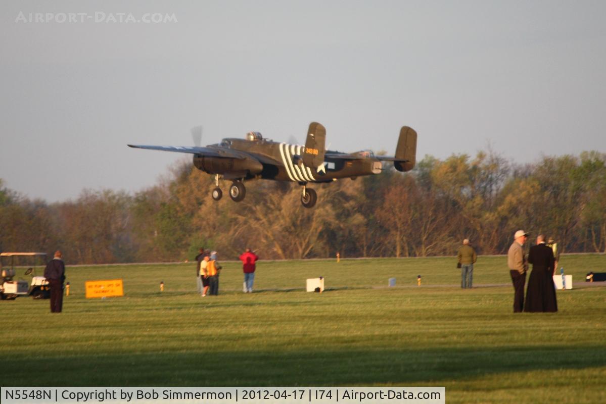 N5548N, 1943 North American B-25H Mitchell C/N 98-21107, Departing for Dayton during the B-25 Gathering and Doolittle Reunion.
