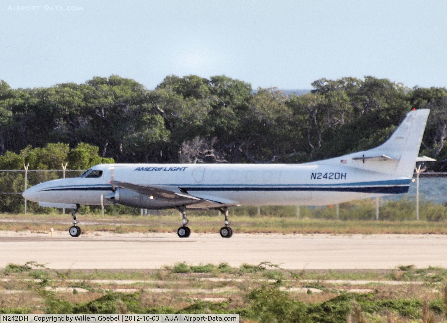 N242DH, 1985 Fairchild SA-227AT Merlin IVC C/N AT-608B, Take off from 
