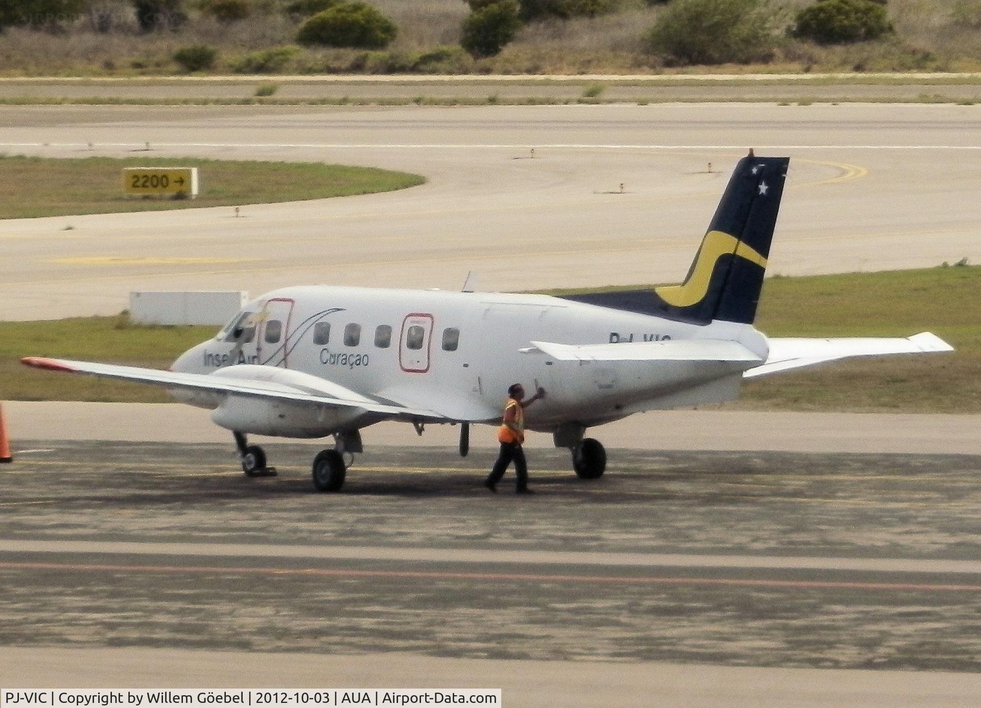 PJ-VIC, 1980 Embraer EMB-110P1 Bandeirante C/N 110261, Parking on 