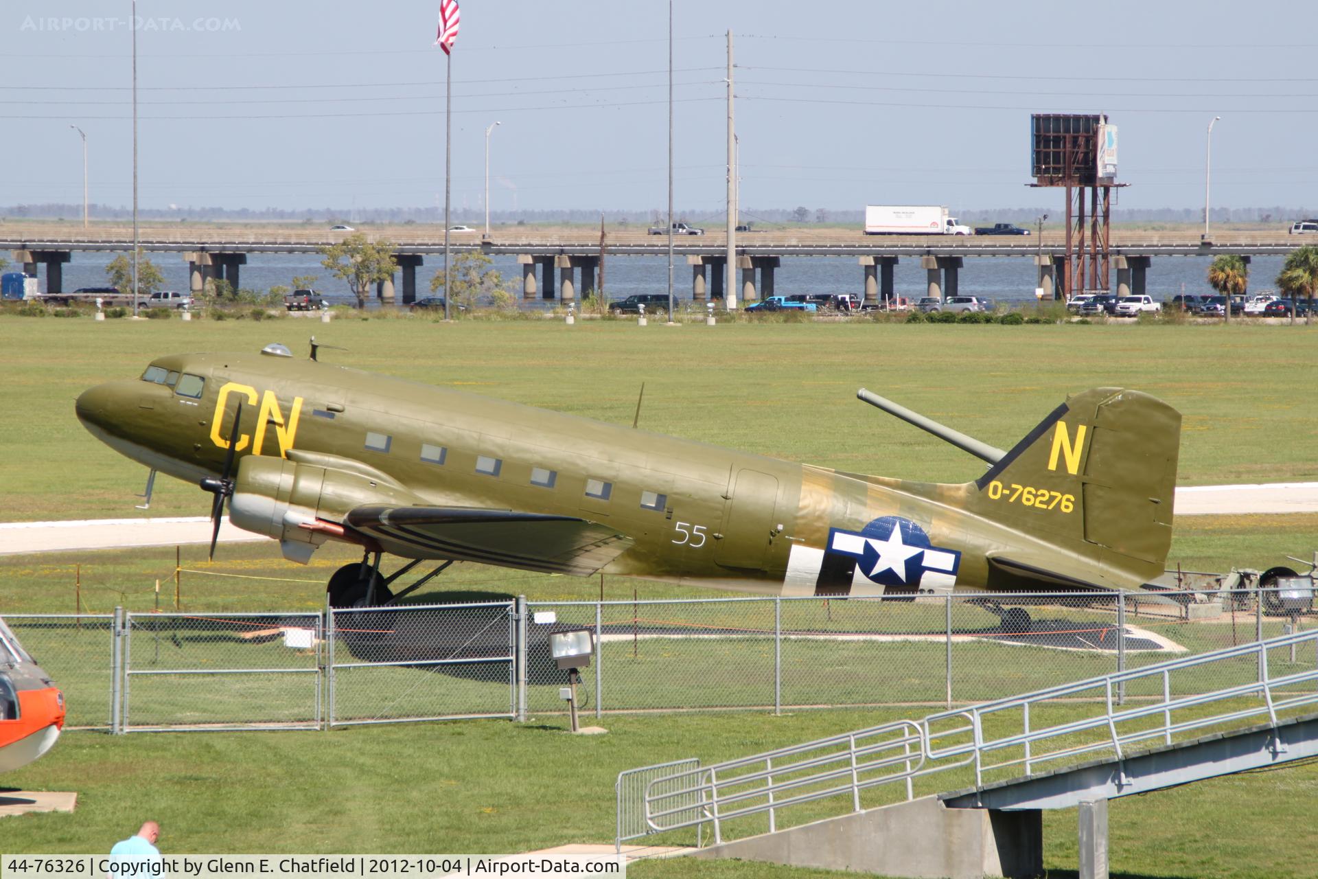 44-76326, 1944 Douglas VC-47D-25-DK Skytrain C/N 32658, Battleship Alabama Museum