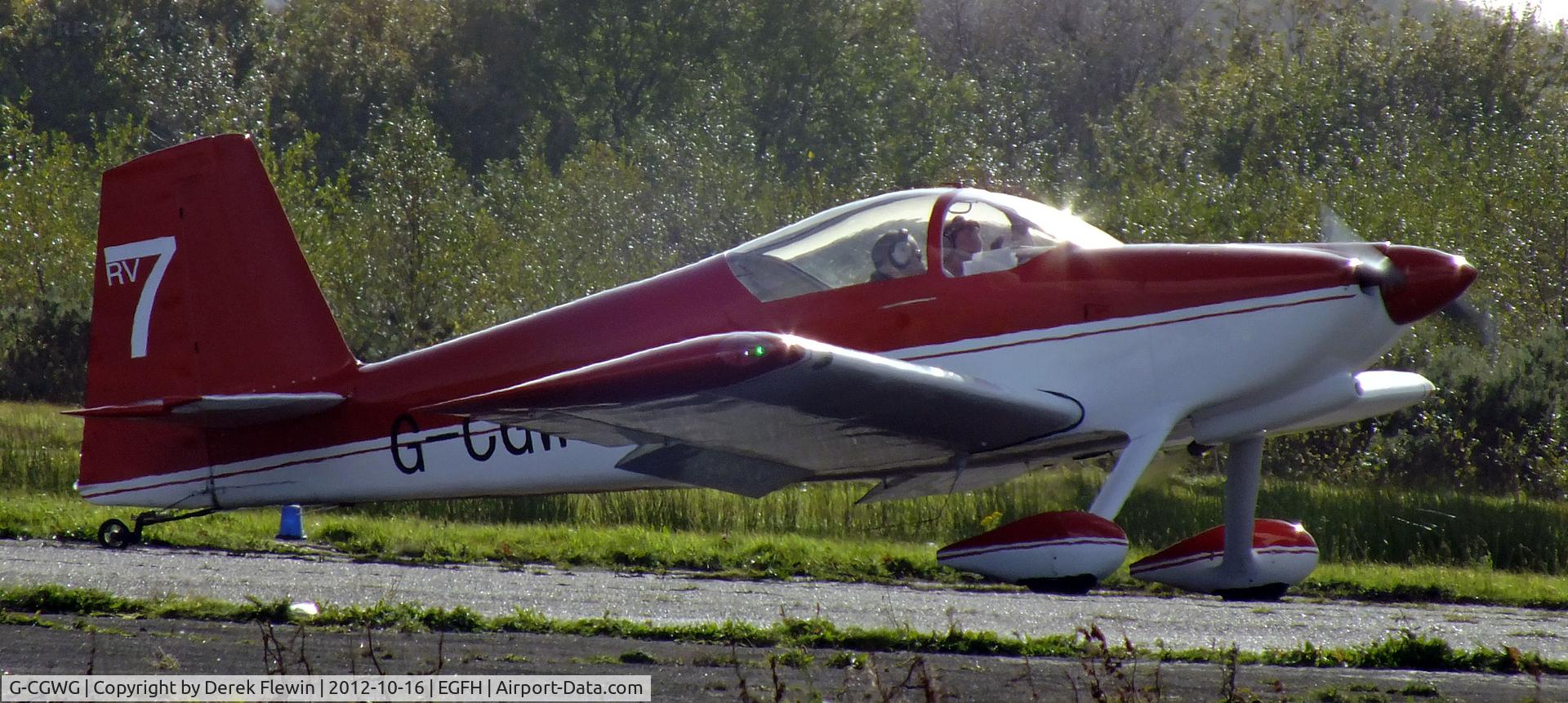 G-CGWG, 2011 Vans RV-7 C/N PFA 323-14486, EGFH Resident.